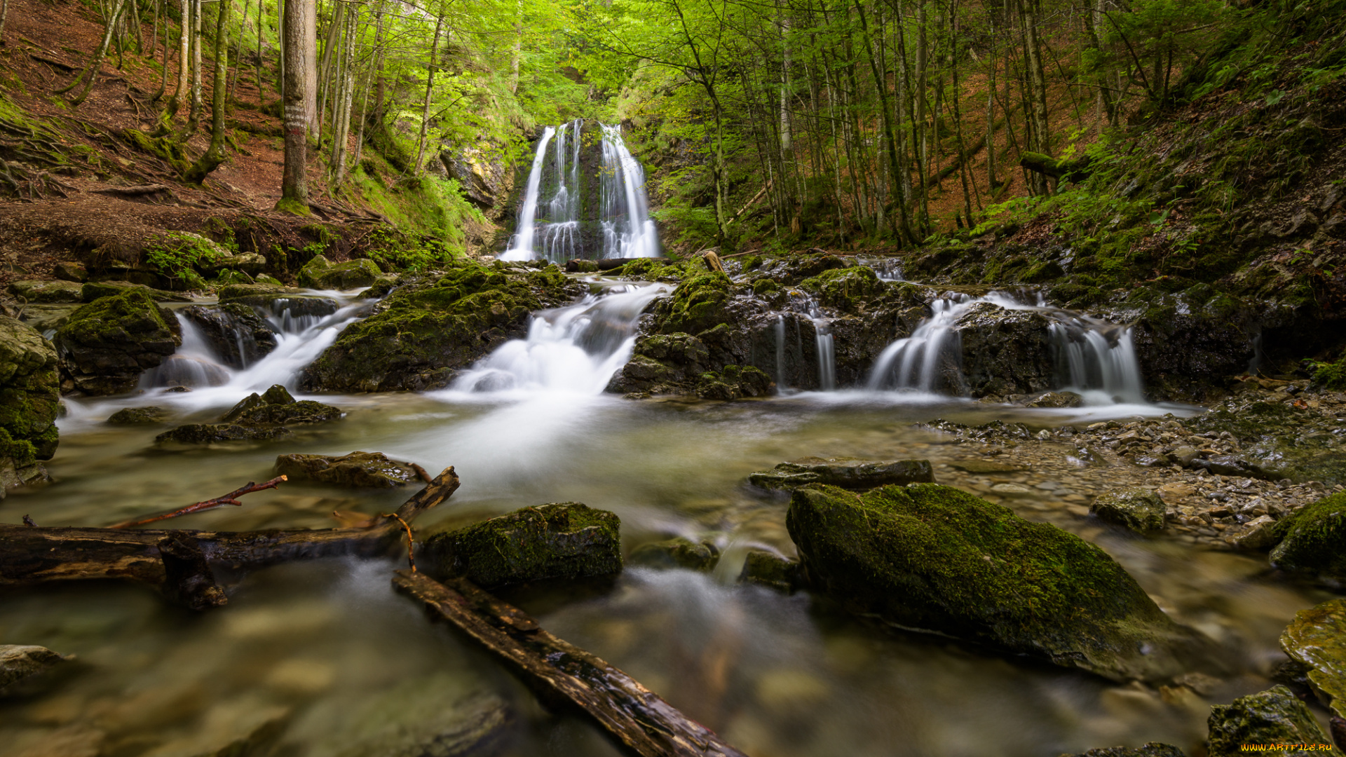 природа, водопады, простор