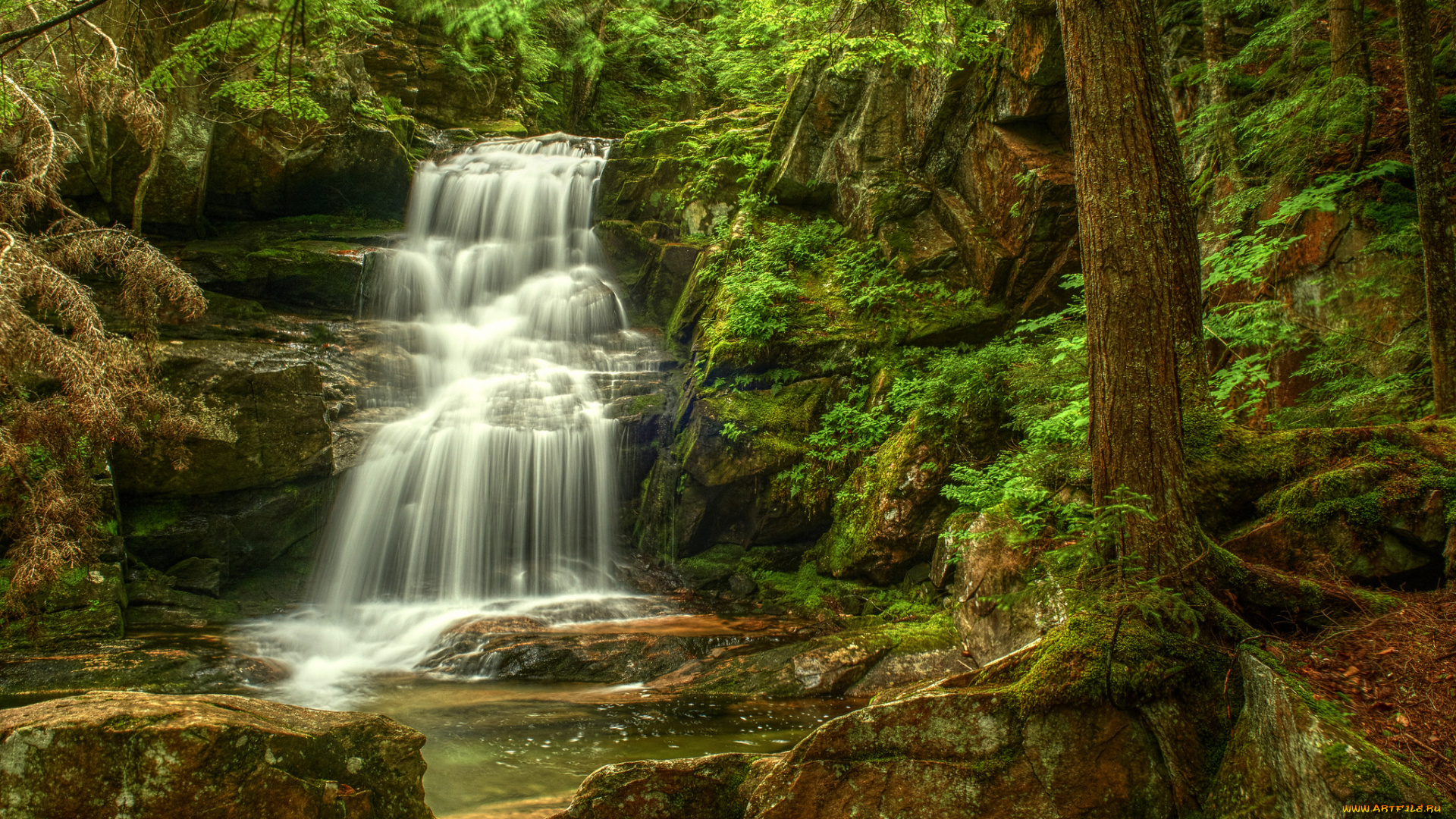 природа, водопады, простор