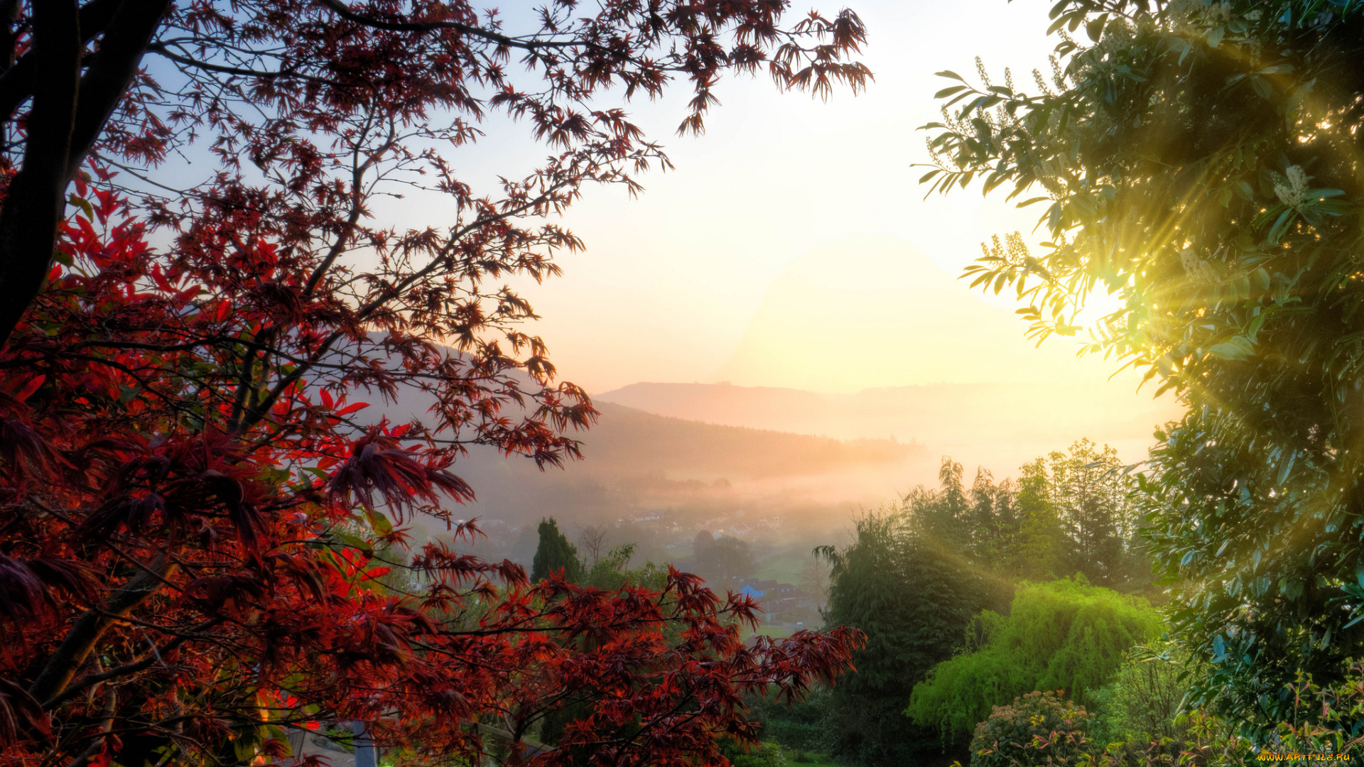 природа, восходы, закаты, простор