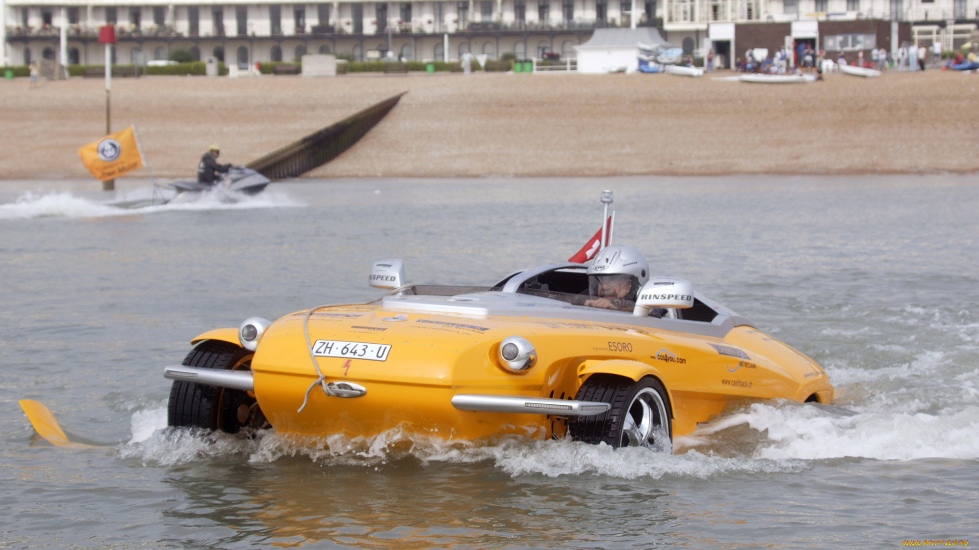 rinspeed, splash, concept, 2004, автомобили, rinspeed, splash, concept, 2004, жёлтый