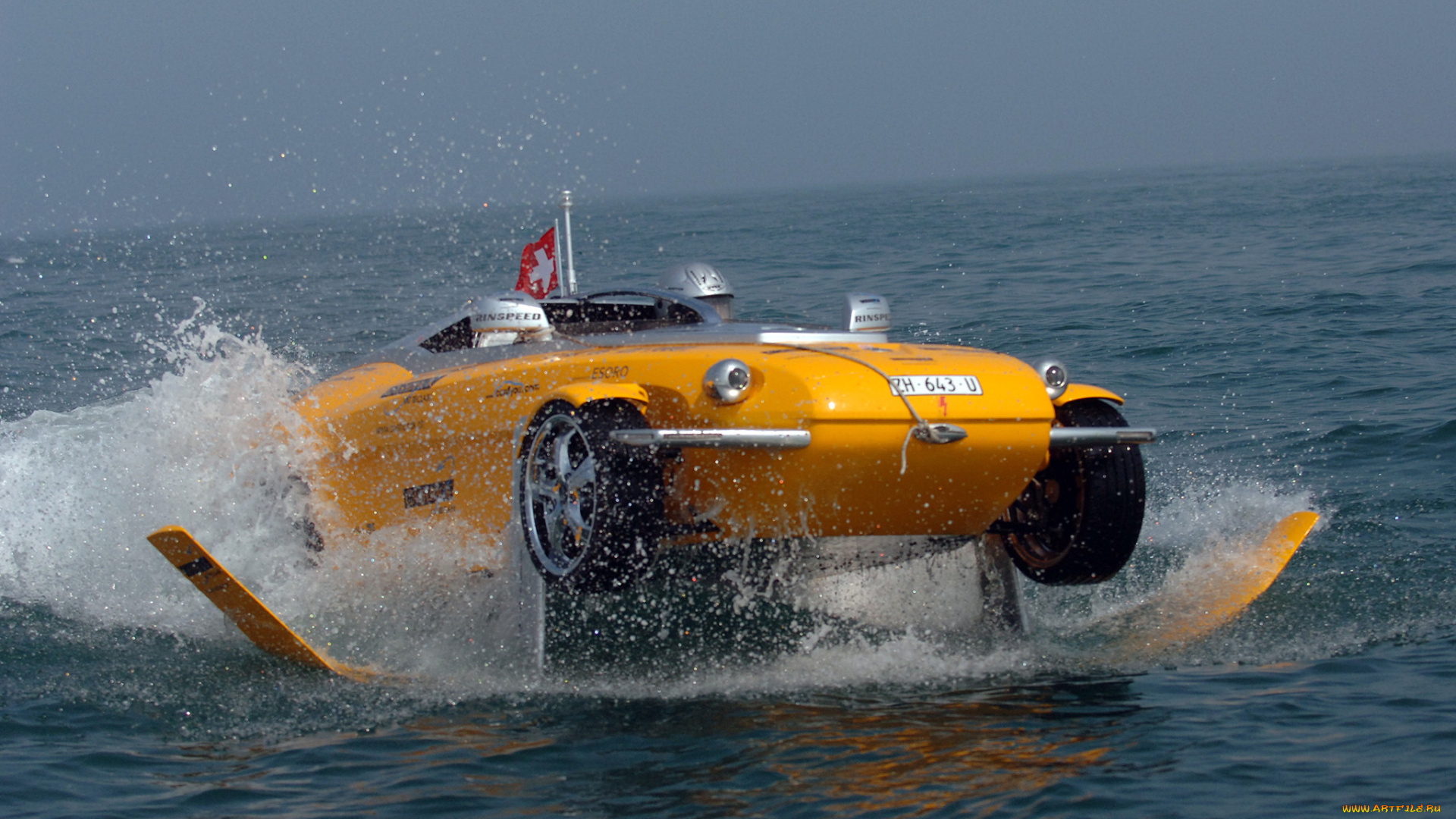 rinspeed, splash, concept, 2004, автомобили, rinspeed, жёлтый, 2004, concept, splash