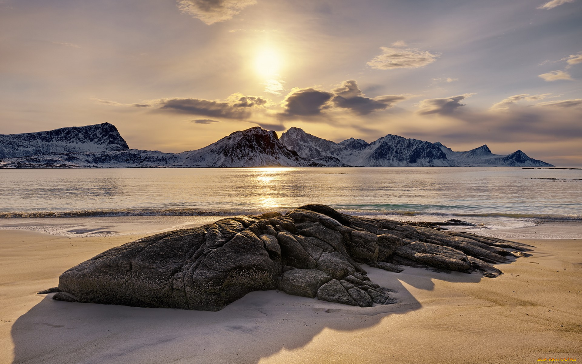 природа, побережье, простор