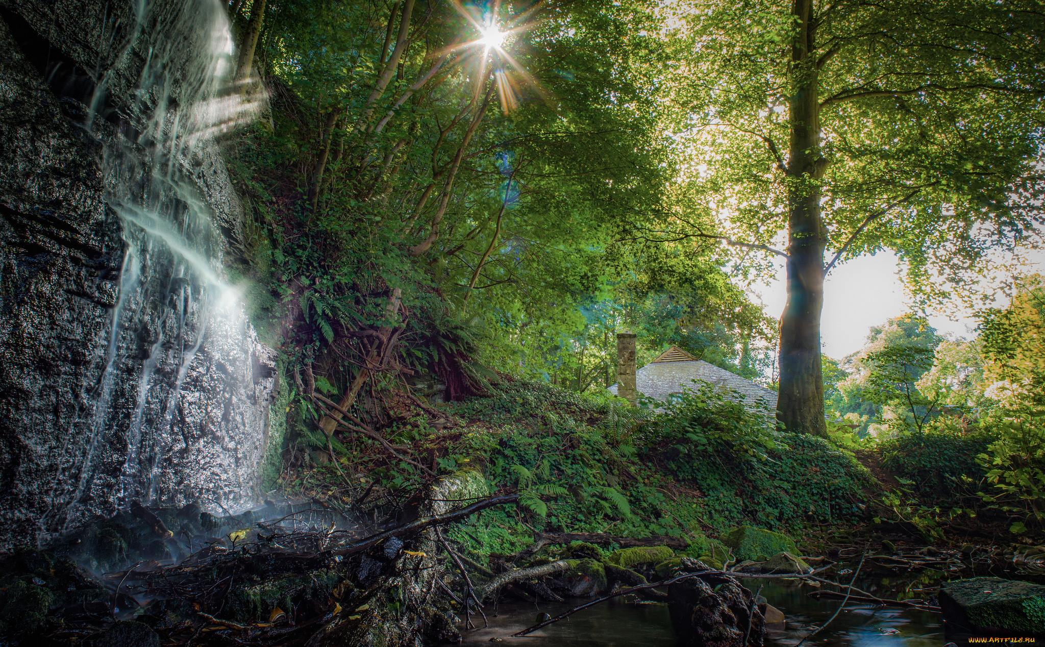 природа, водопады, простор