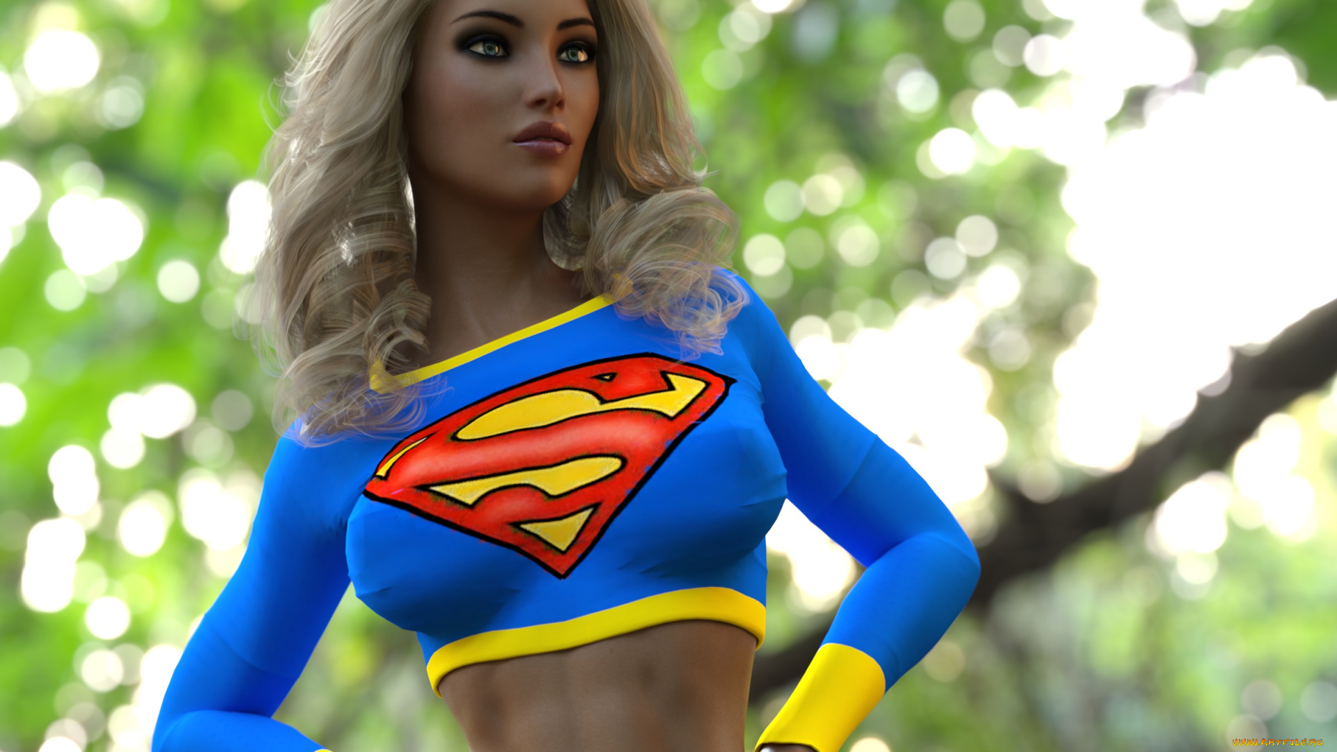 3д, графика, люди, , people, девушка, взгляд, фон