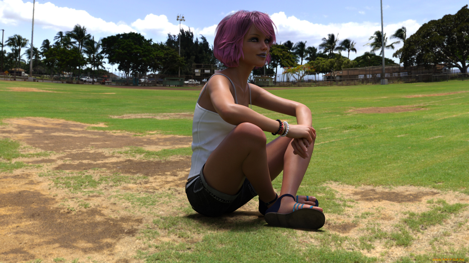 3д, графика, люди, , people, девушка, взгляд, фон