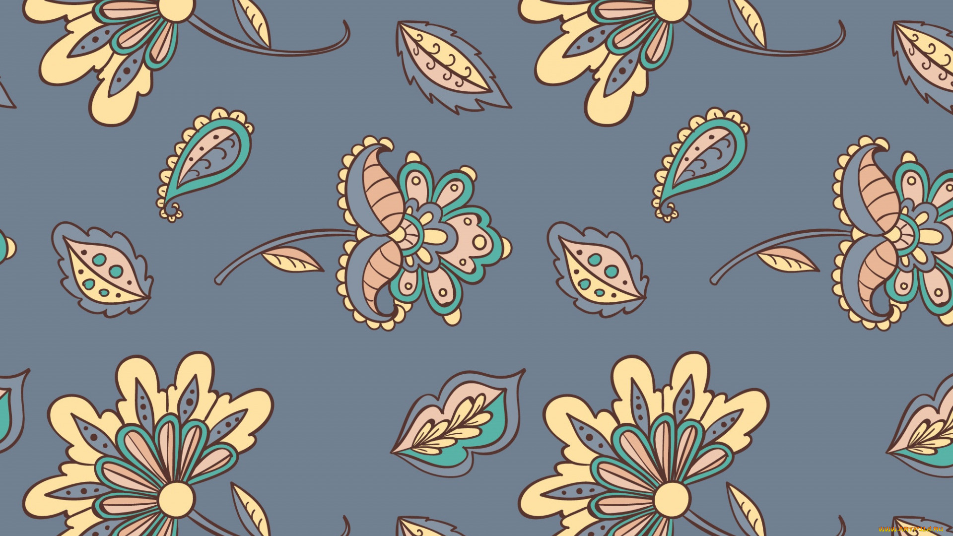 векторная, графика, цветы, , flowers, серый, цветы