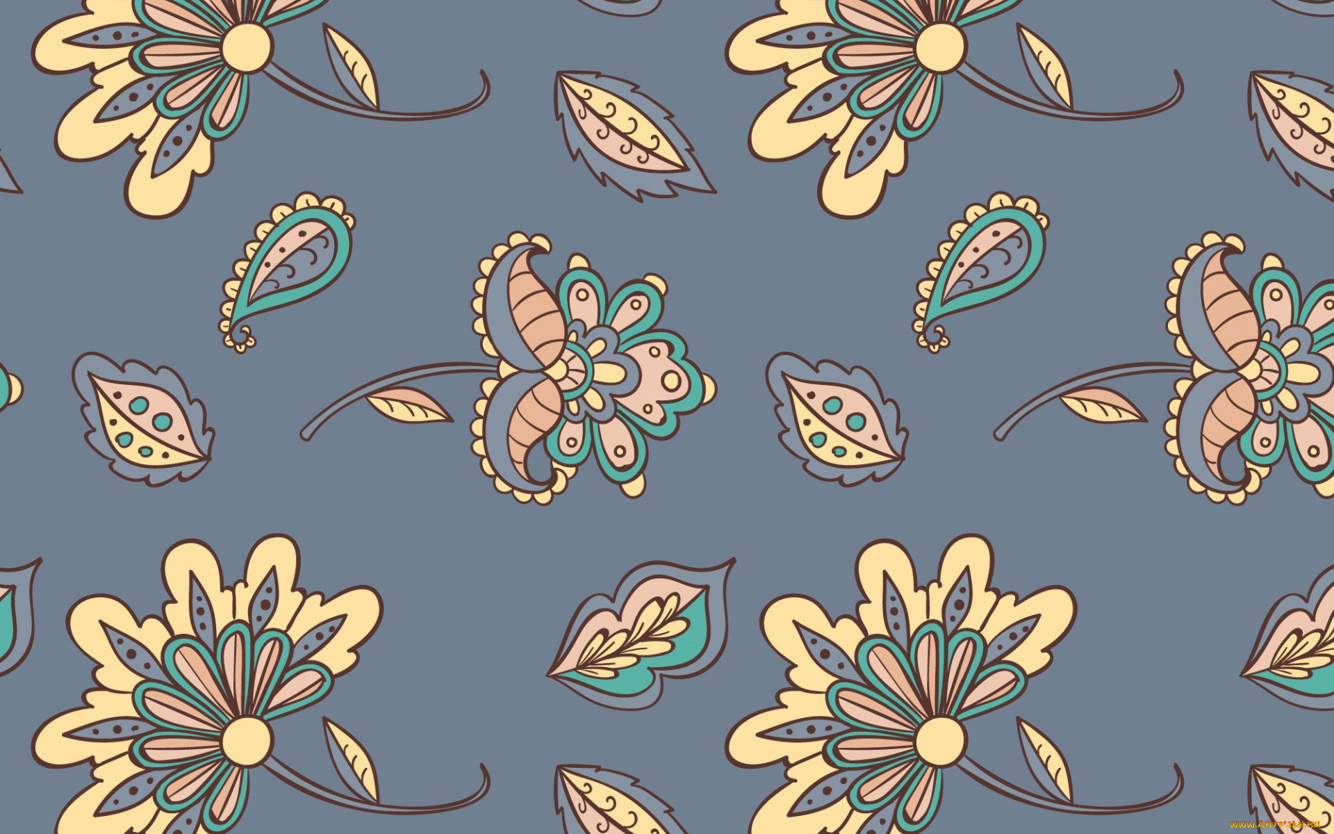 векторная, графика, цветы, , flowers, серый, цветы