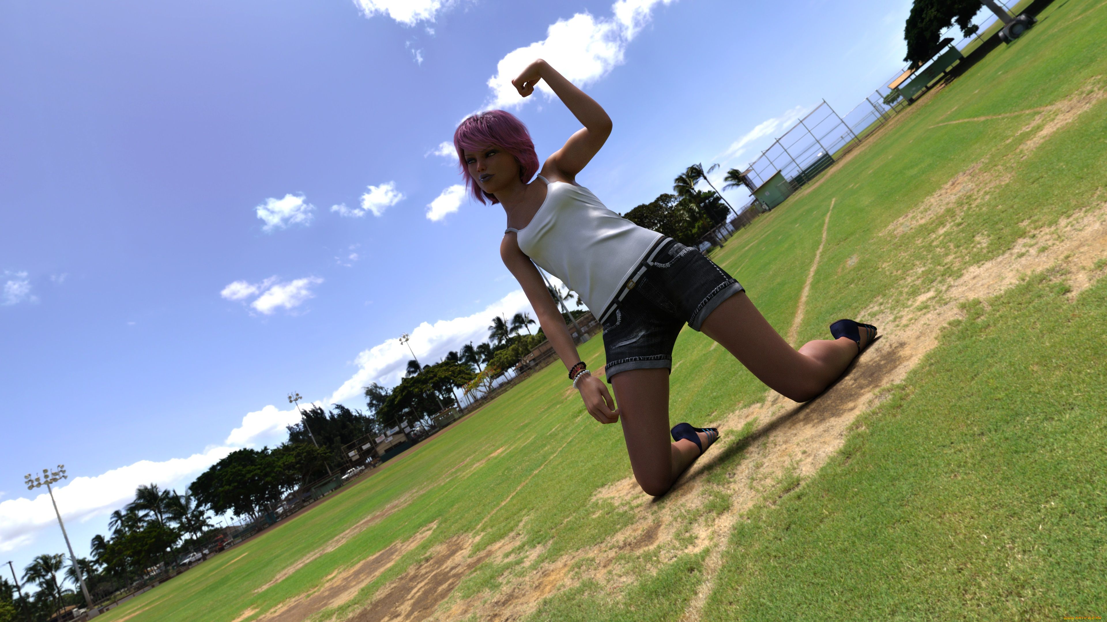 3д, графика, люди, , people, девушка, взгляд, фон