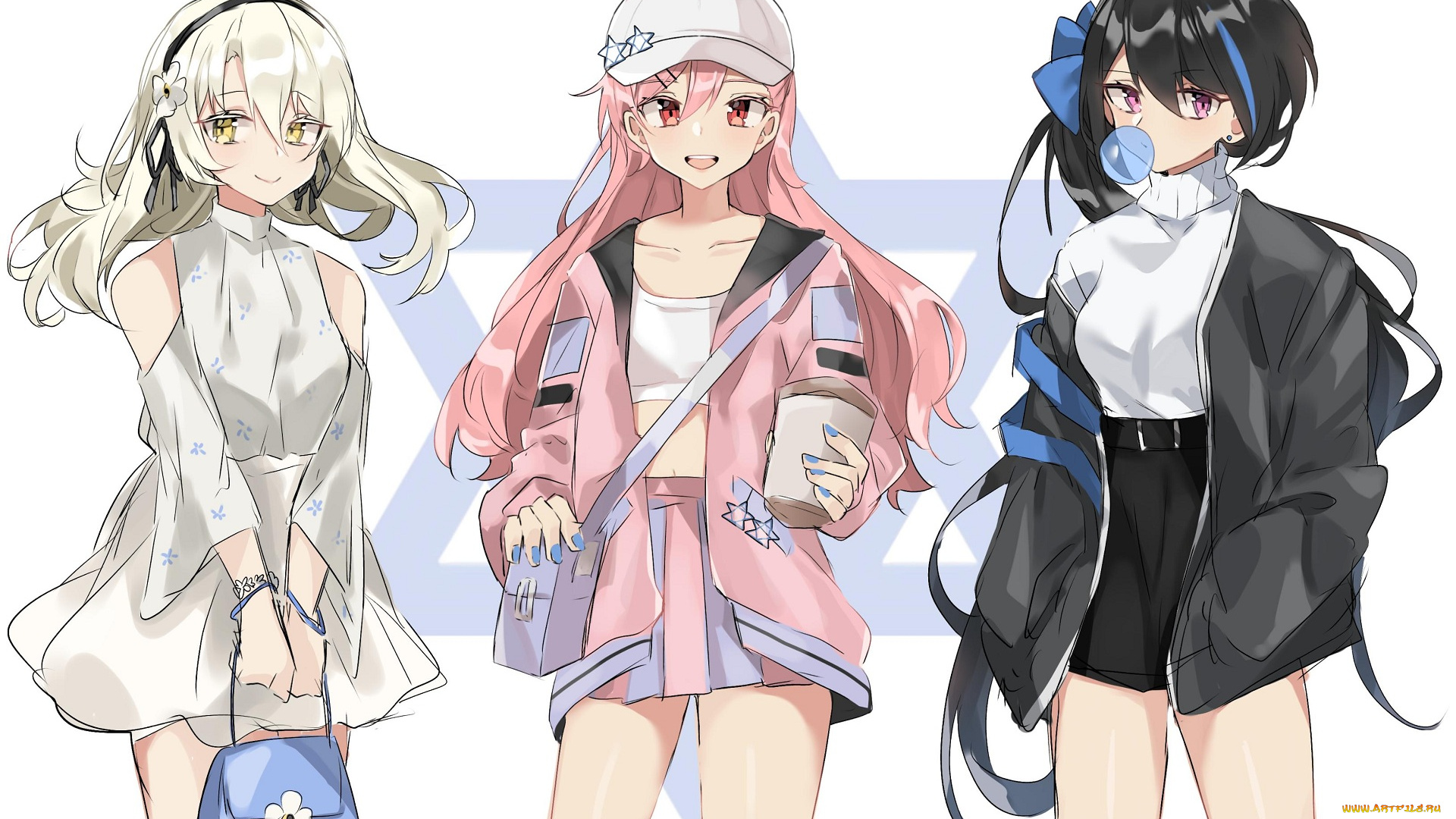 аниме, girls, frontline, x95, negev, jericho, girls, frontline