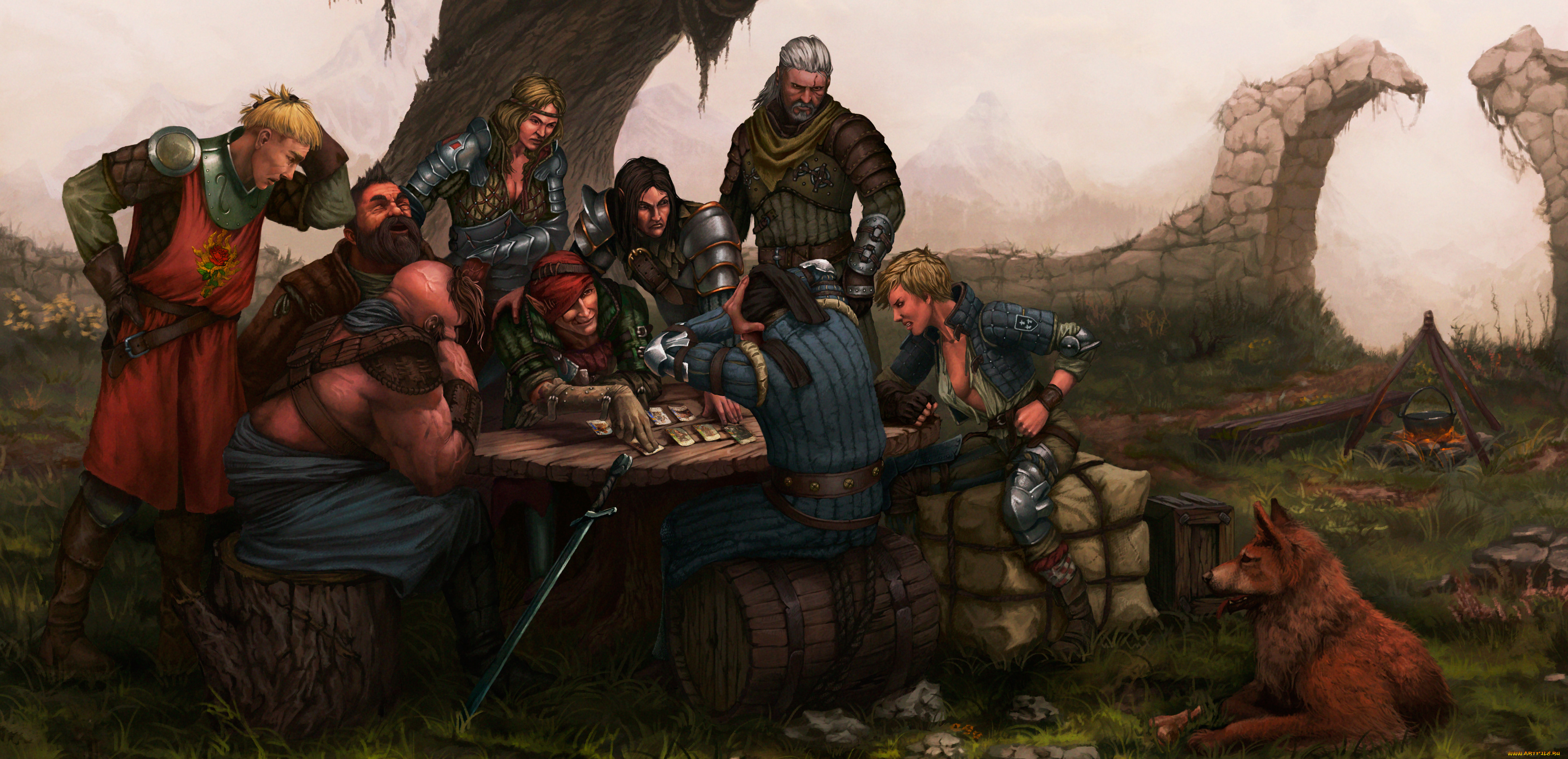 видео, игры, the, witcher, 3, , wild, hunt, мужчины, фон, игра, униформа