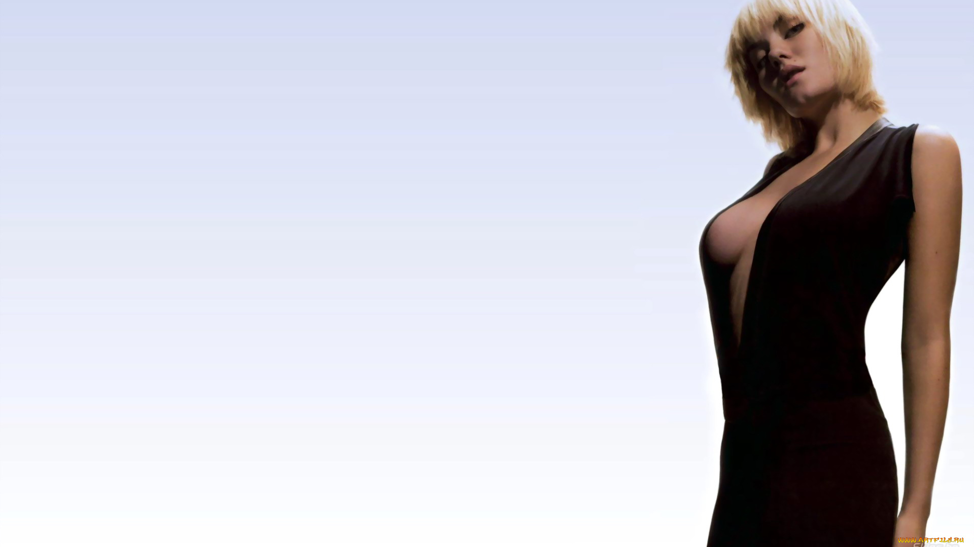 девушки, elisha, cuthbert, блондинка, платье, декольте