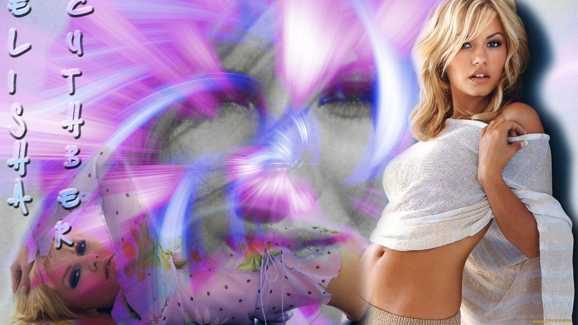 девушки, elisha, cuthbert, блондинка, туника