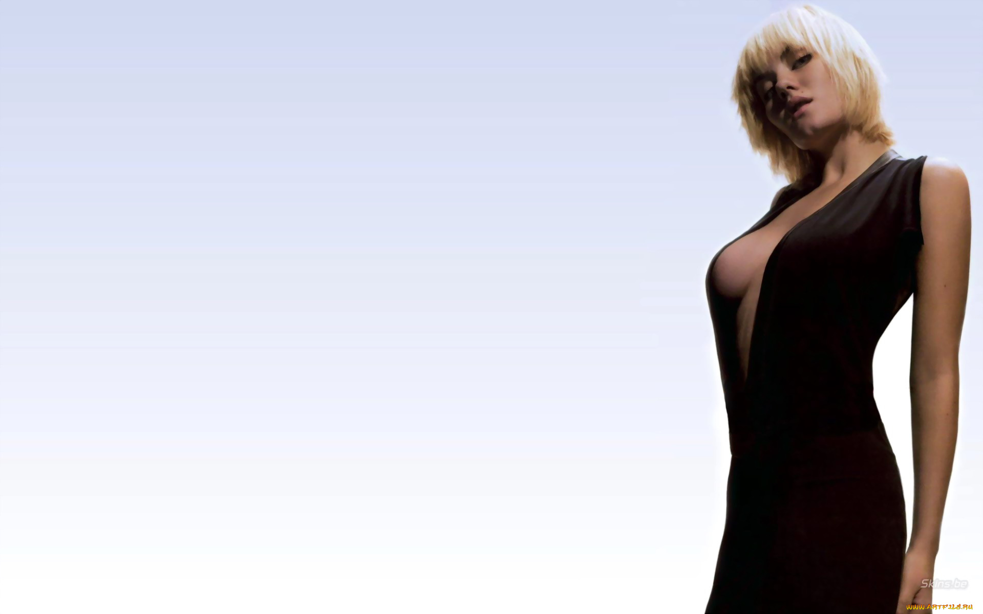 девушки, elisha, cuthbert, блондинка, платье, декольте