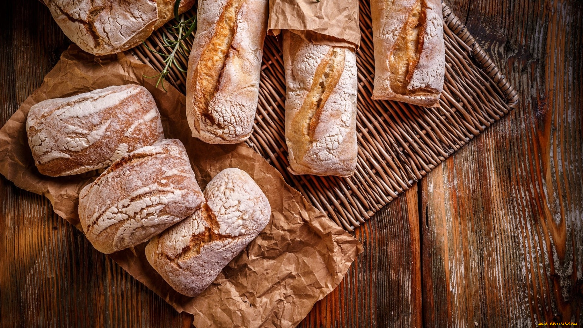 еда, хлеб, , выпечка, розмарин