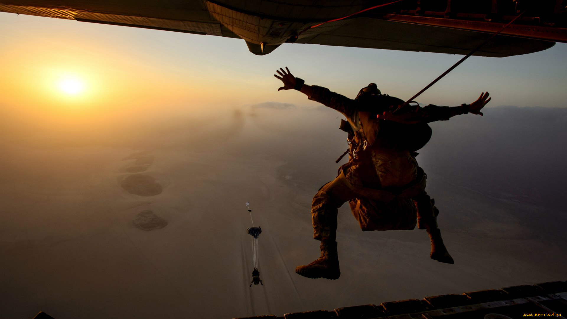 оружие, армия, спецназ, самолет, десант