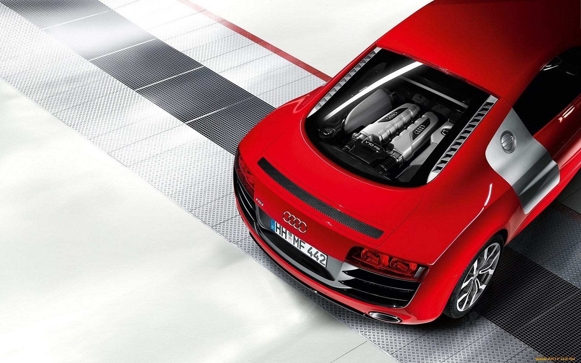 автомобили, фрагменты, автомобиля, ауди, красная