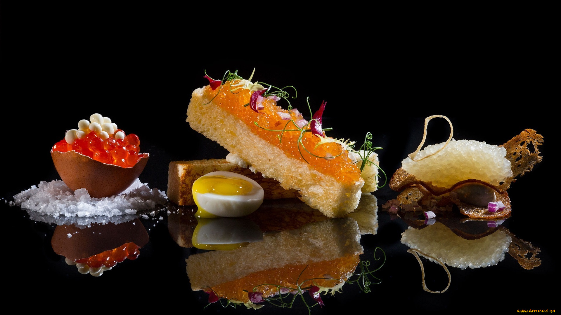 еда, икра, лед, яйцо