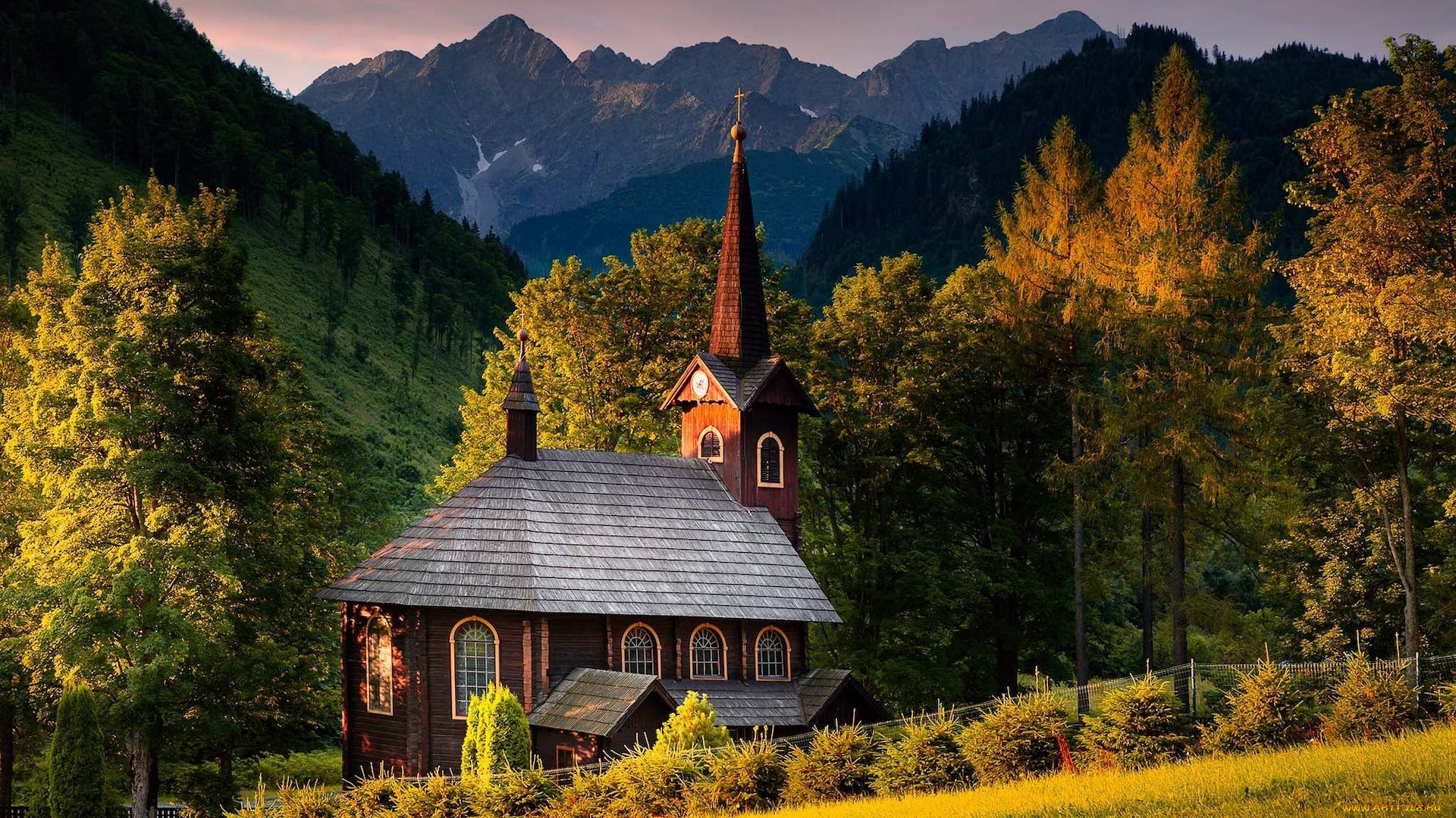 словакия, татры, города, -, католические, соборы, , костелы, , аббатства