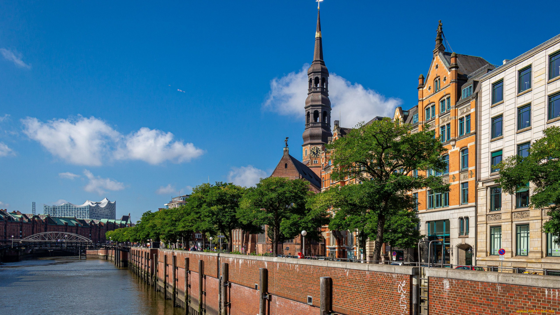 zollkanal, города, гамбург, , германия