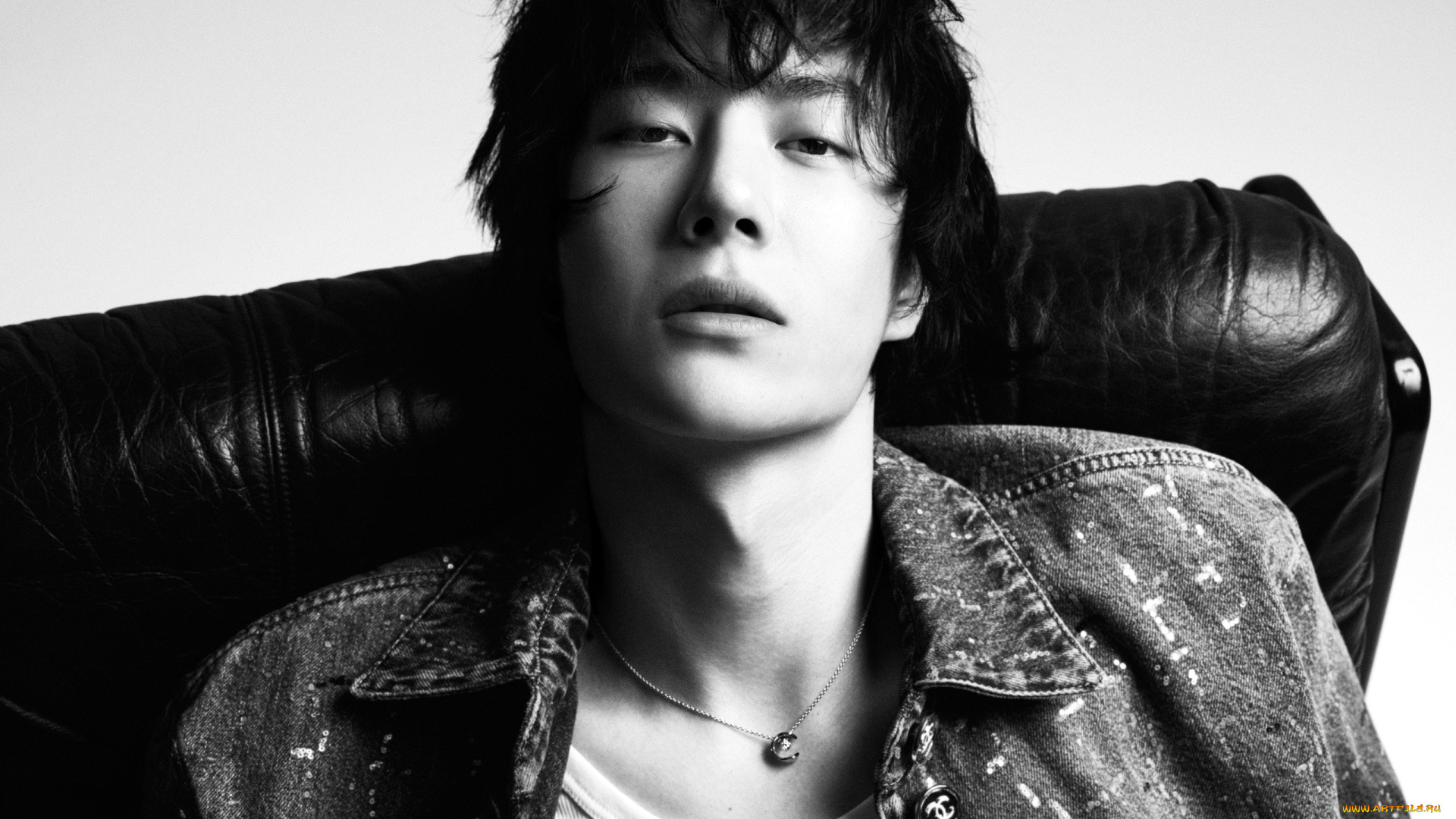 мужчины, wang, yi, bo, актер, лицо, кулон, куртка, кресло