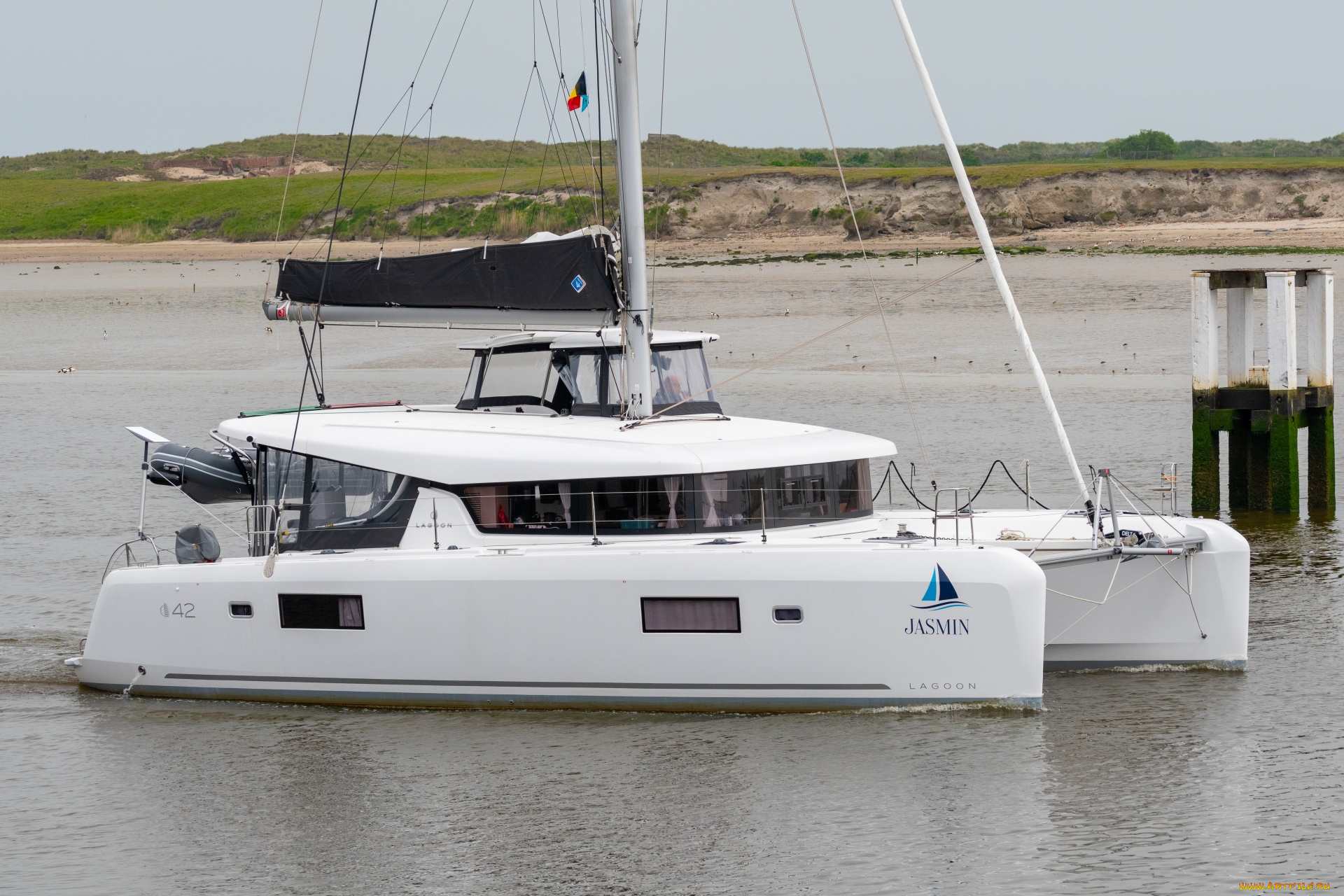 корабли, катамараны, и, тримараны, катамаран