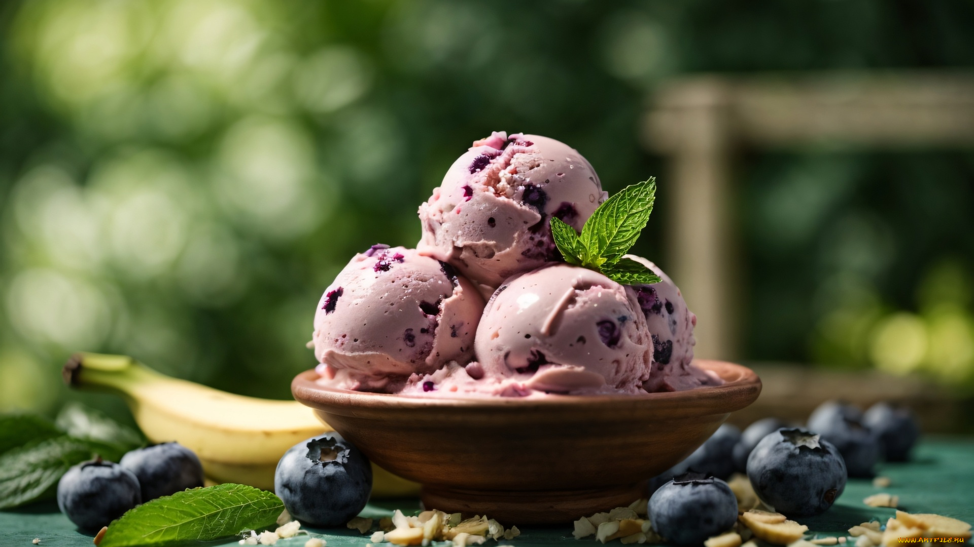 3д, графика, еда-, food, мороженое