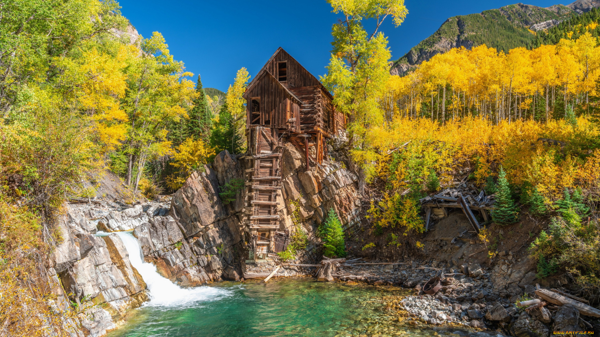 crystal, mill, colorado, разное, мельницы, crystal, mill