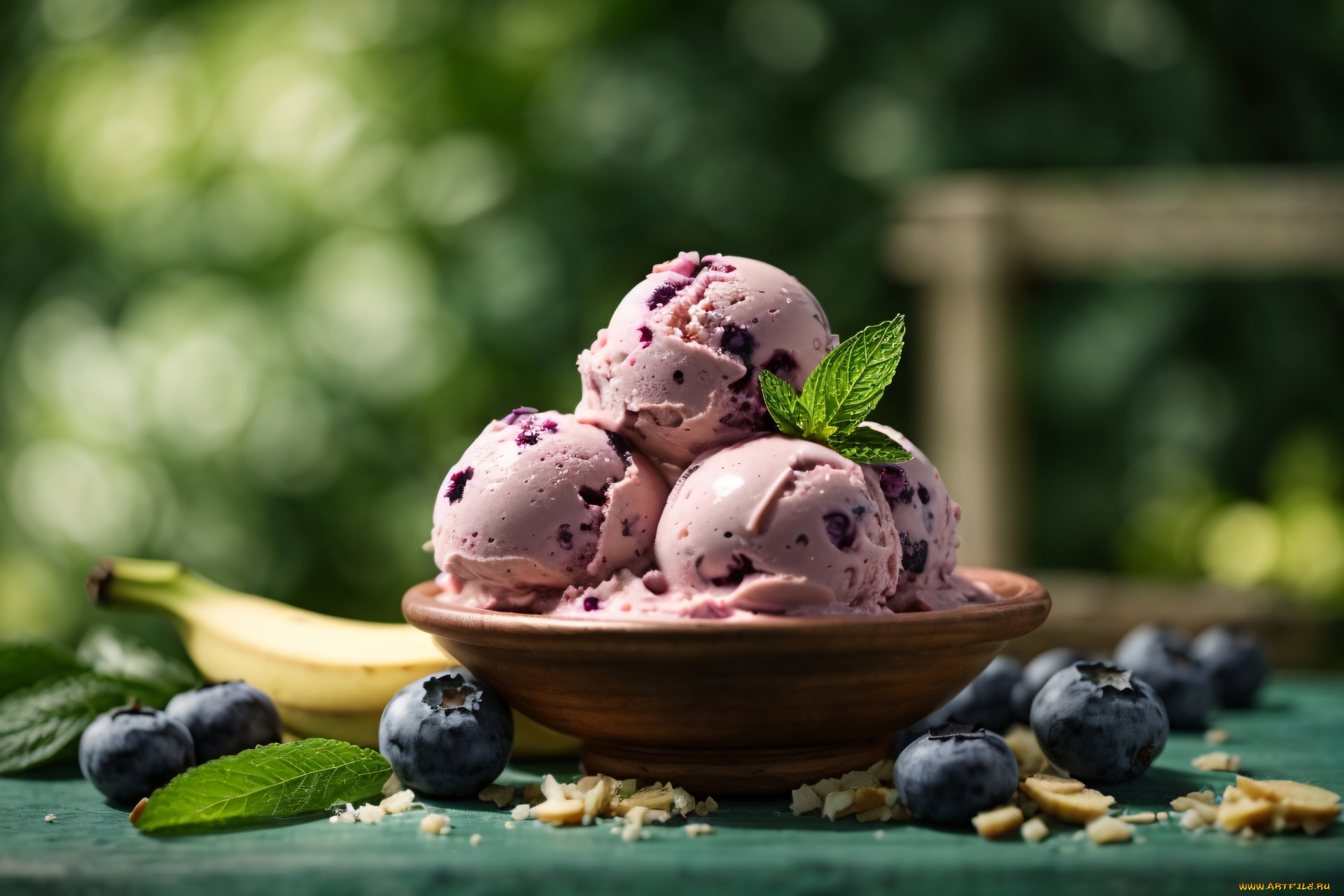 3д, графика, еда-, food, мороженое