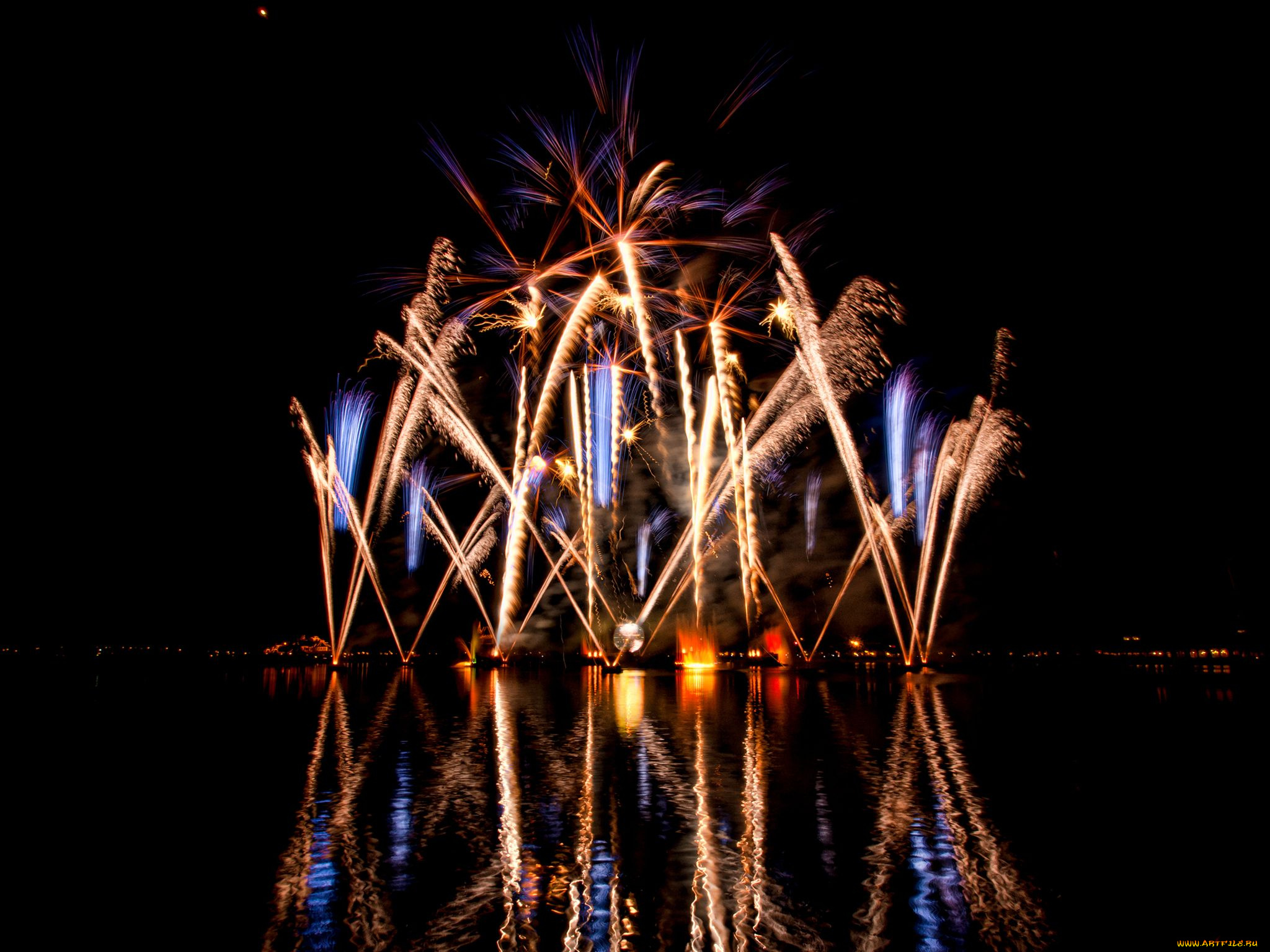 разное, салюты, фейерверки