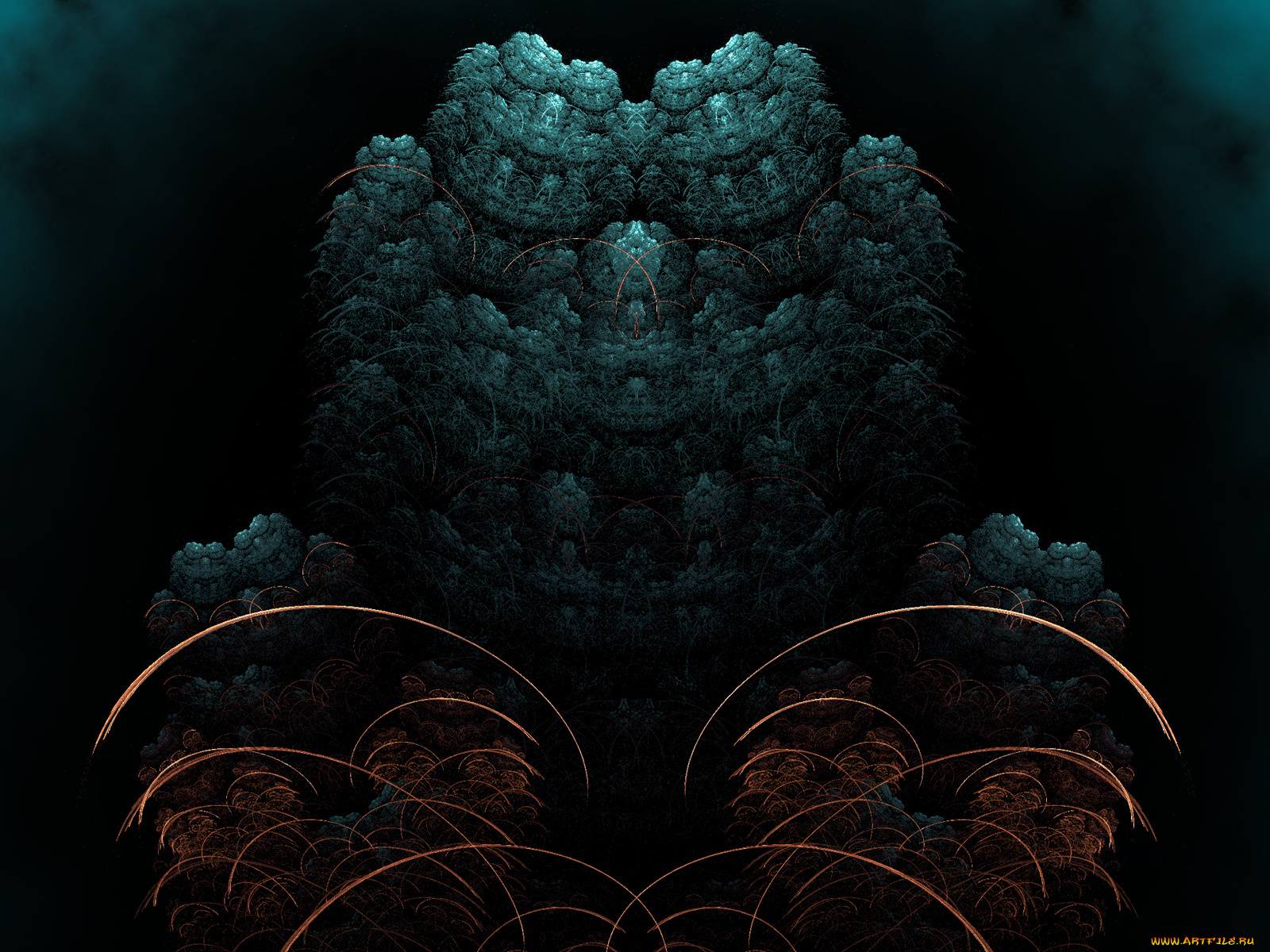 3д, графика, fractal, фракталы, узор, фон