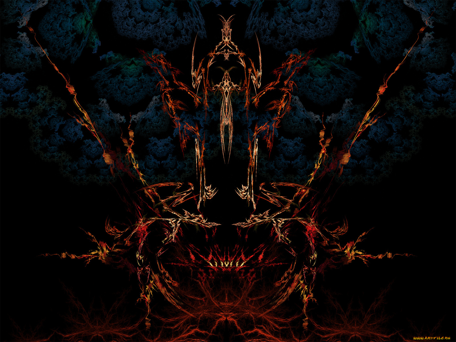 3д, графика, fractal, фракталы, узор, фон