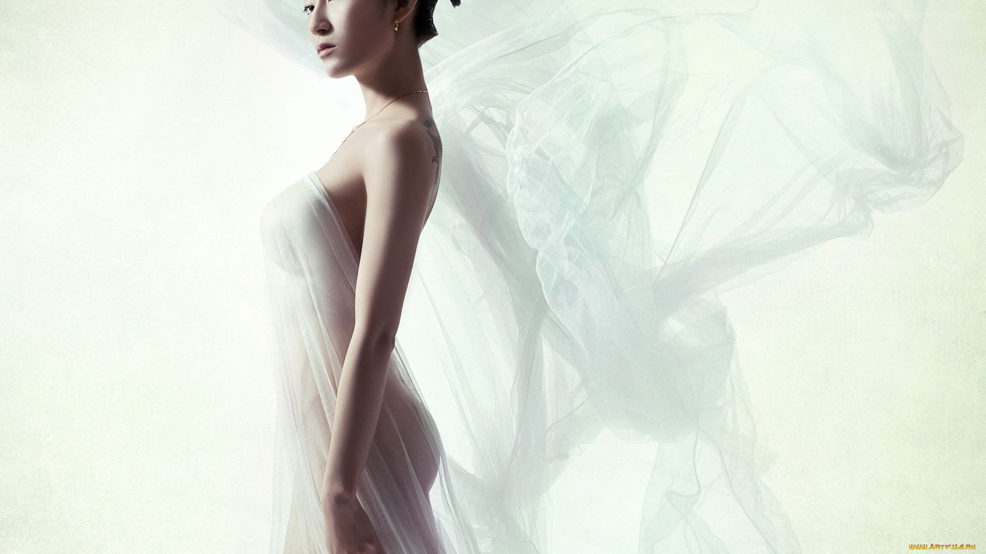 -Unsort, Азиатки, девушки, unsort, азиатки, фигура, шифон