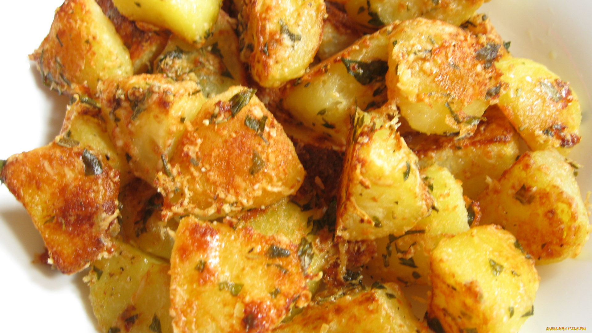 автор, varvarra, еда, картофель, ломтики, зелень