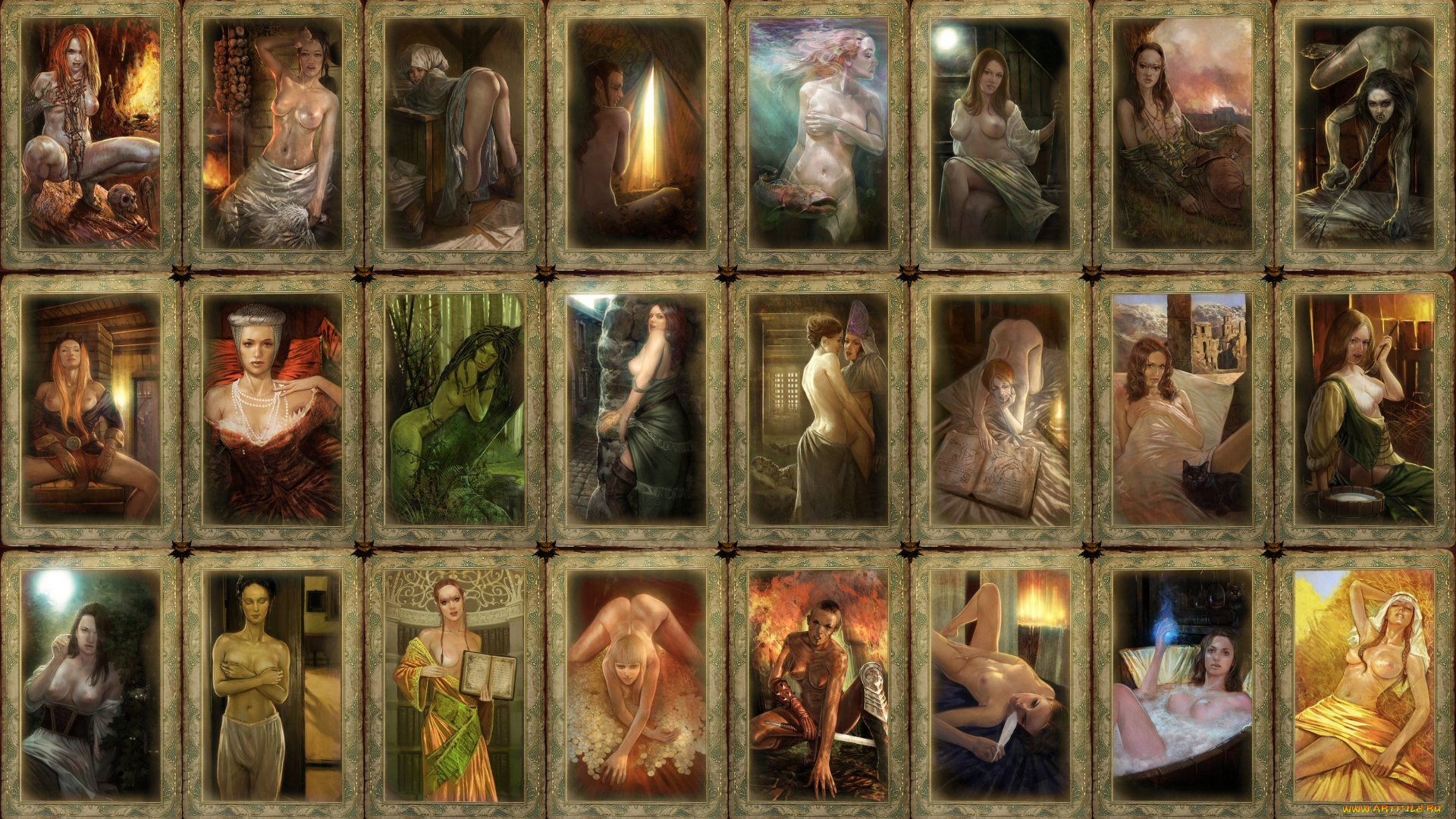 видео, игры, the, witcher, девушки