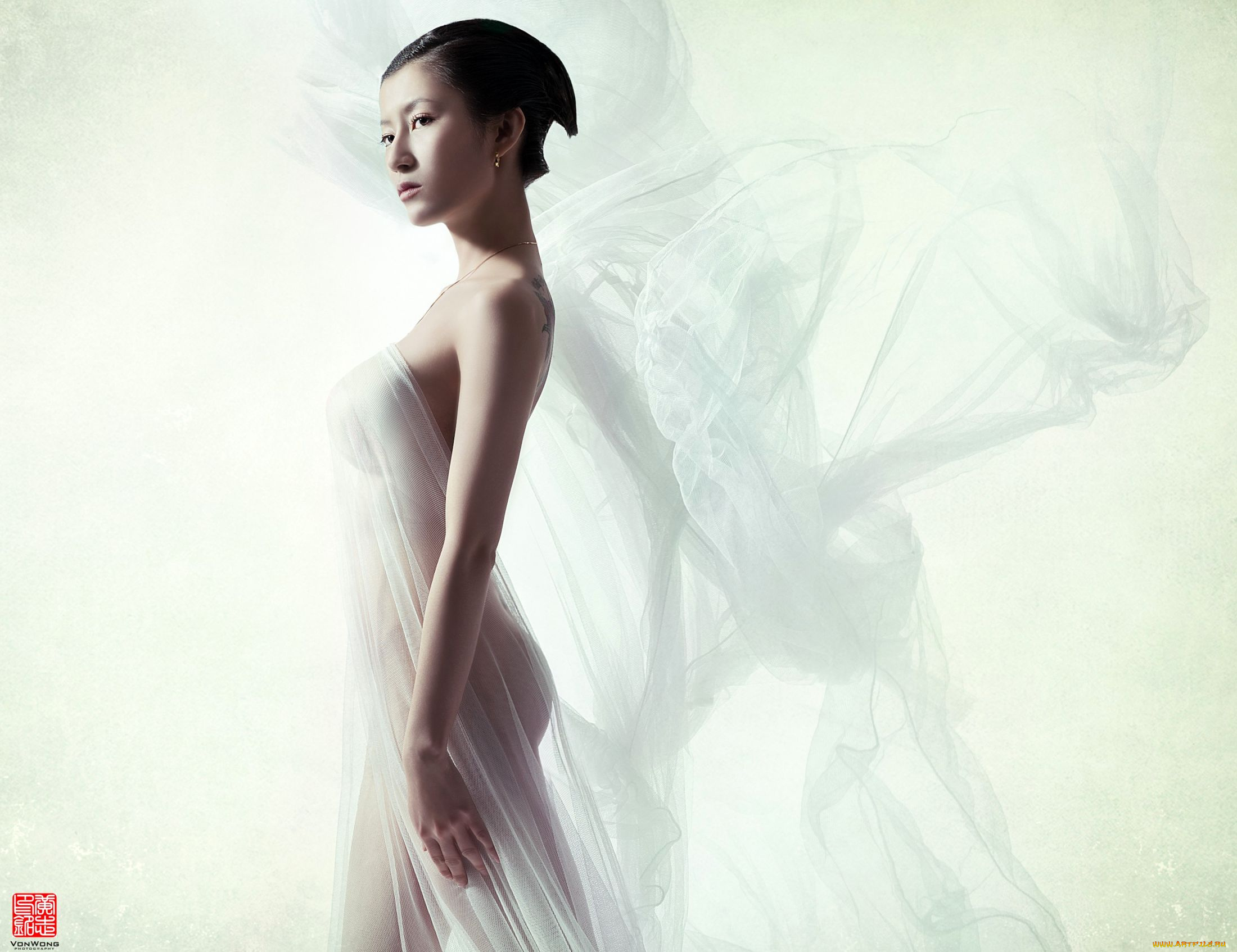 -Unsort, Азиатки, девушки, unsort, азиатки, фигура, шифон