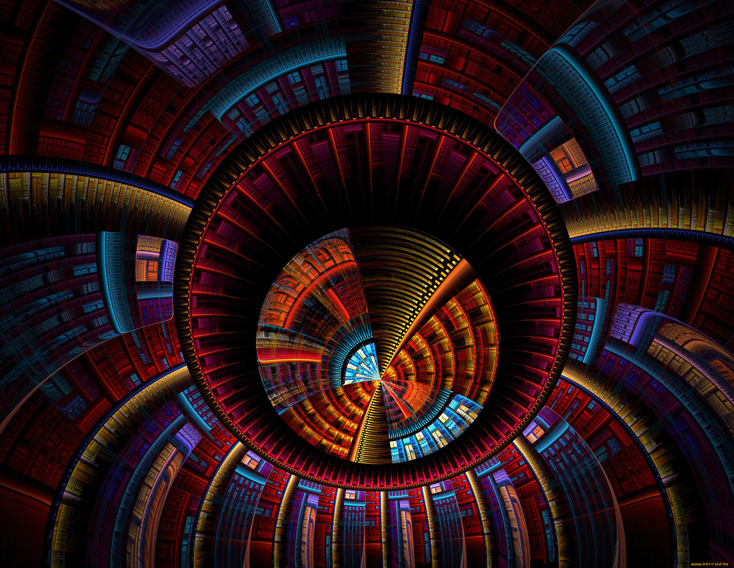 3д, графика, fractal, фракталы, узор, фон, цвета