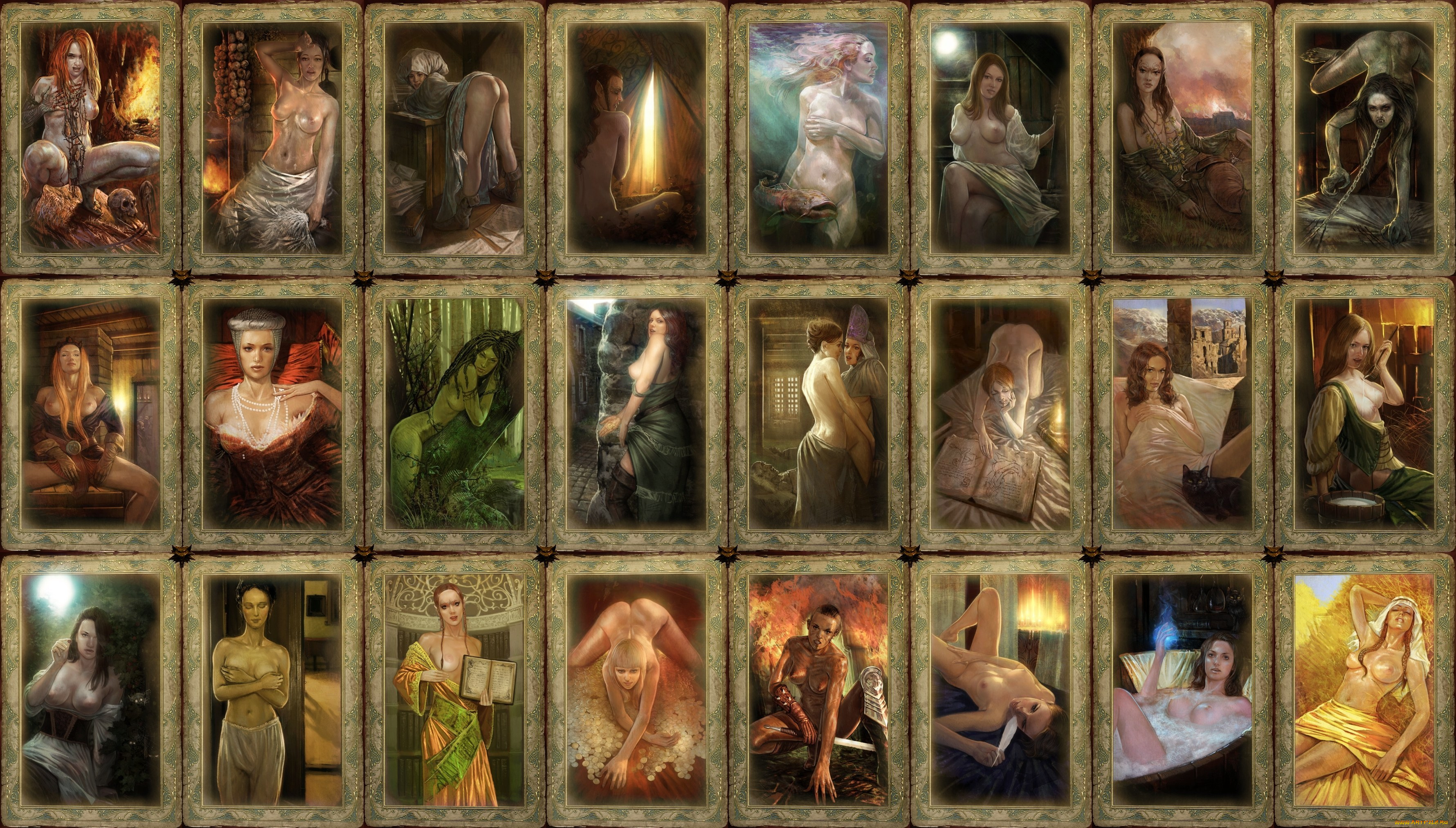 видео, игры, the, witcher, девушки