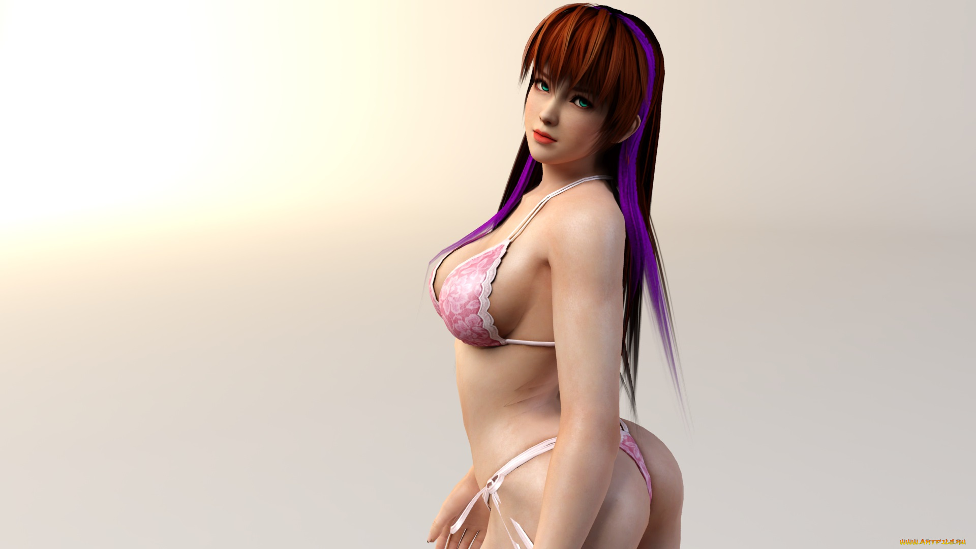 3д, графика, anime, , аниме, купальник, девушка