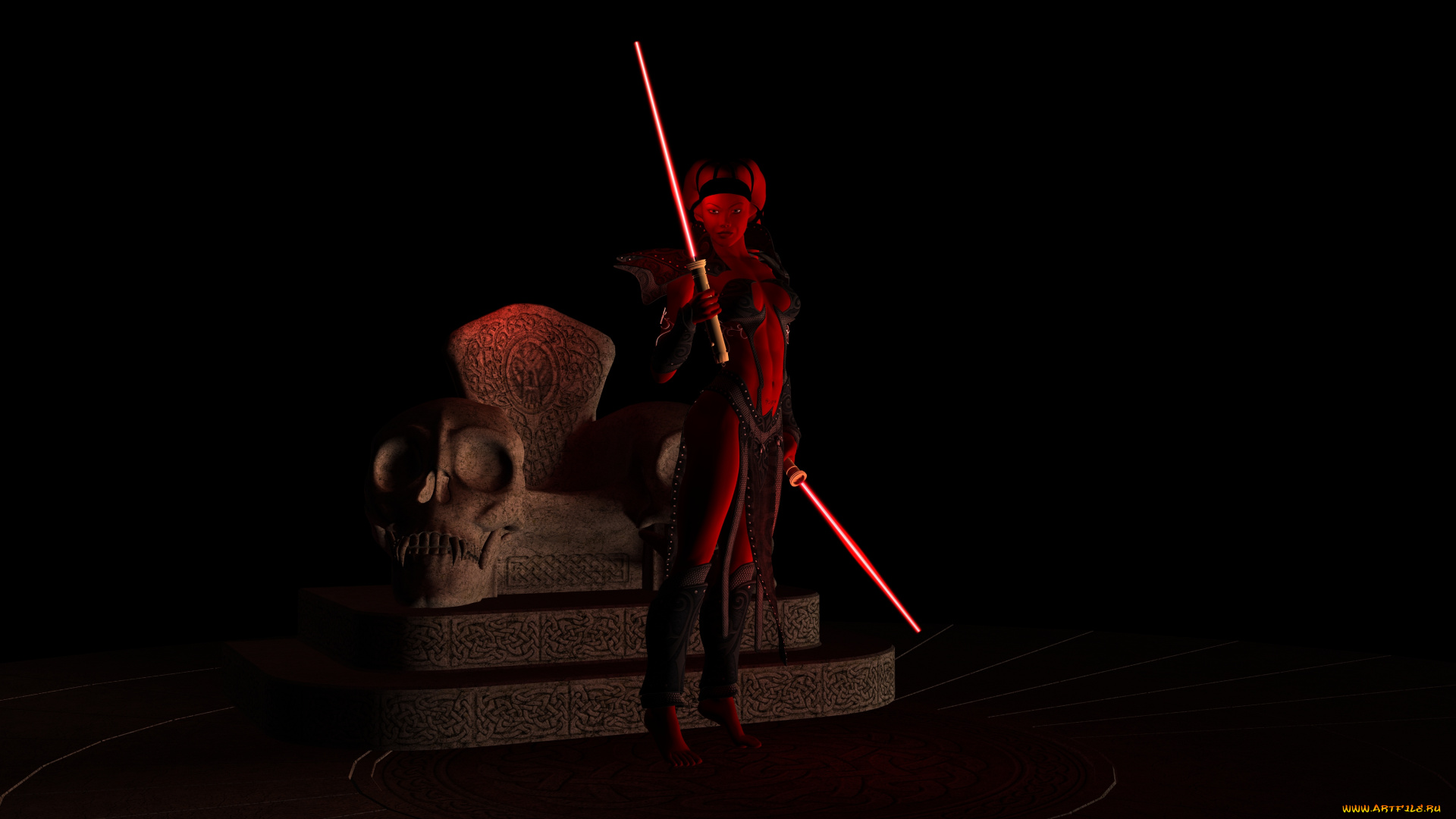 3д, графика, fantasy, , фантазия, трон, оружие