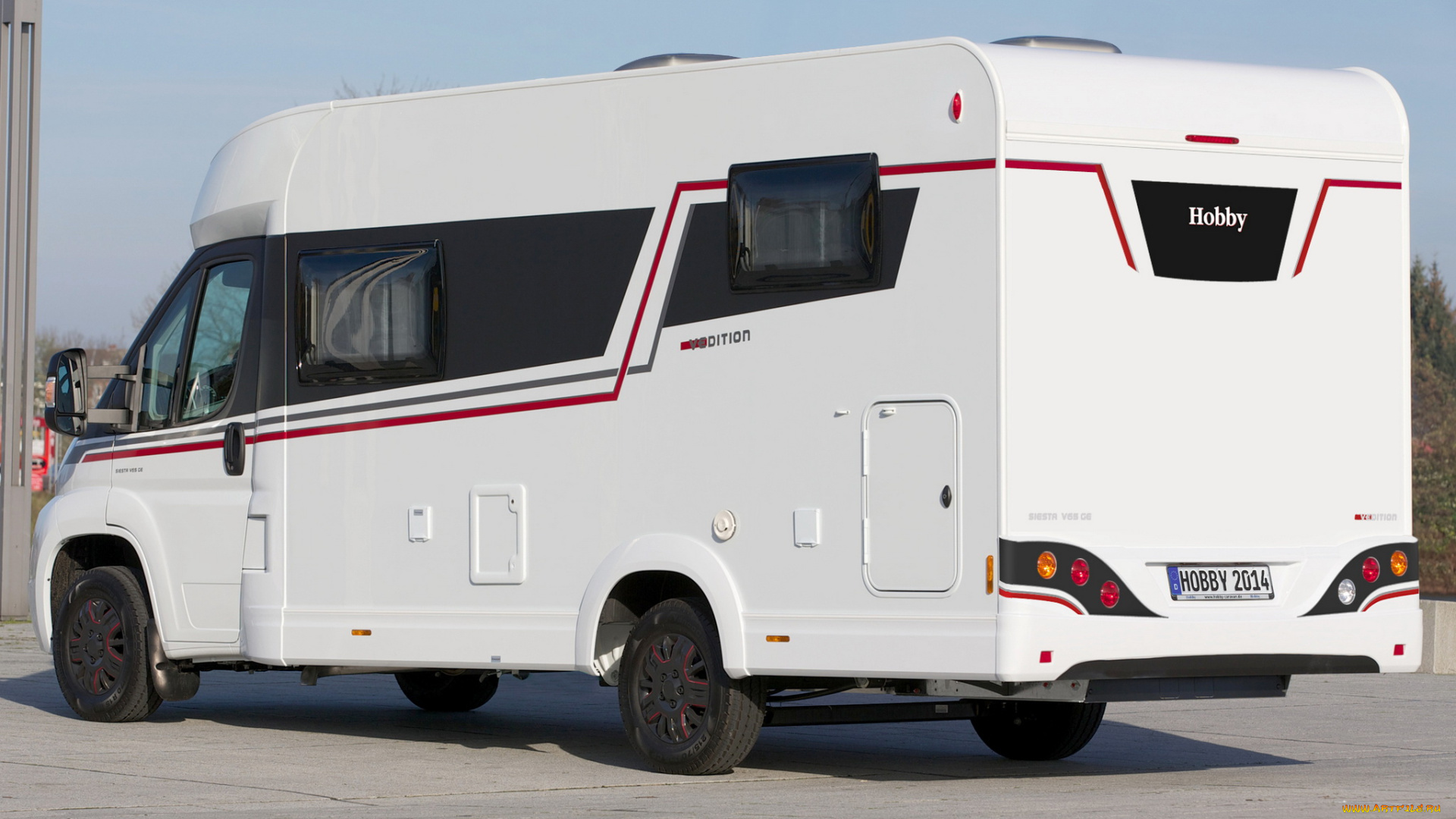 автомобили, дом, на, колёсах, 2014, v-edition, hobby, v65, ge, siesta