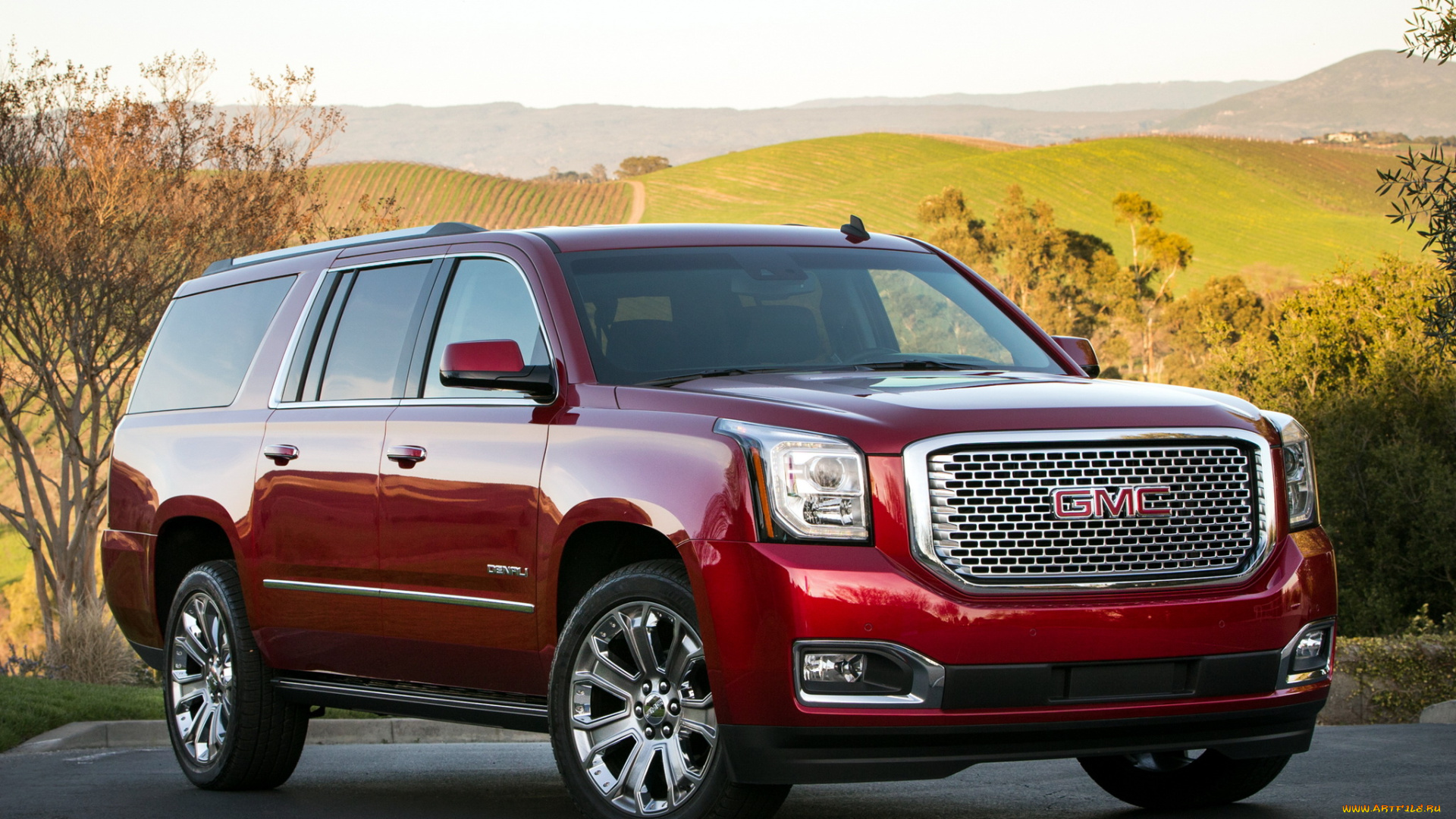 автомобили, gm-gmc, красный, 2014, denali, xl, yukon, gmc