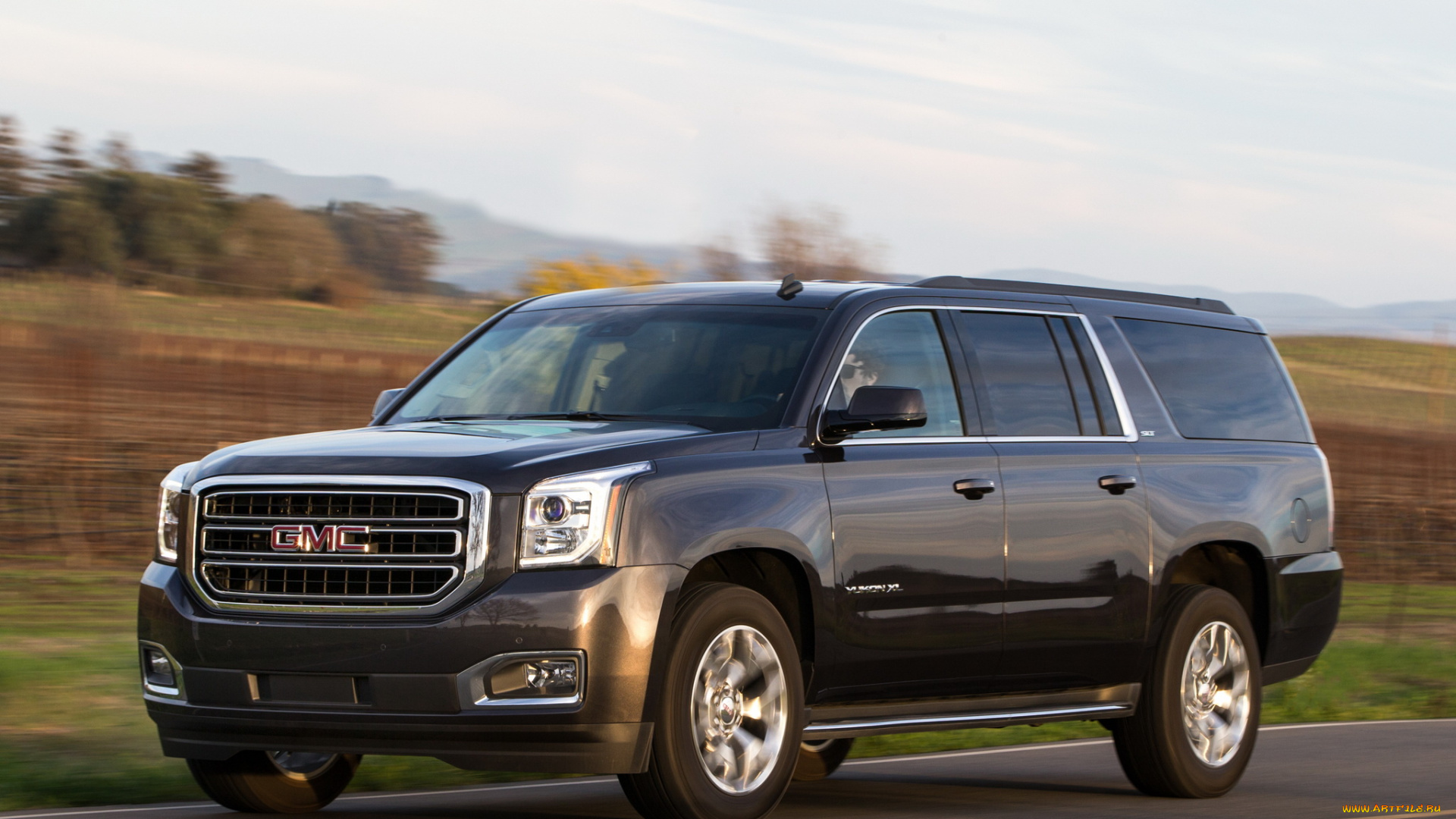автомобили, gm-gmc, yukon, 2014, xl, gmc, темный