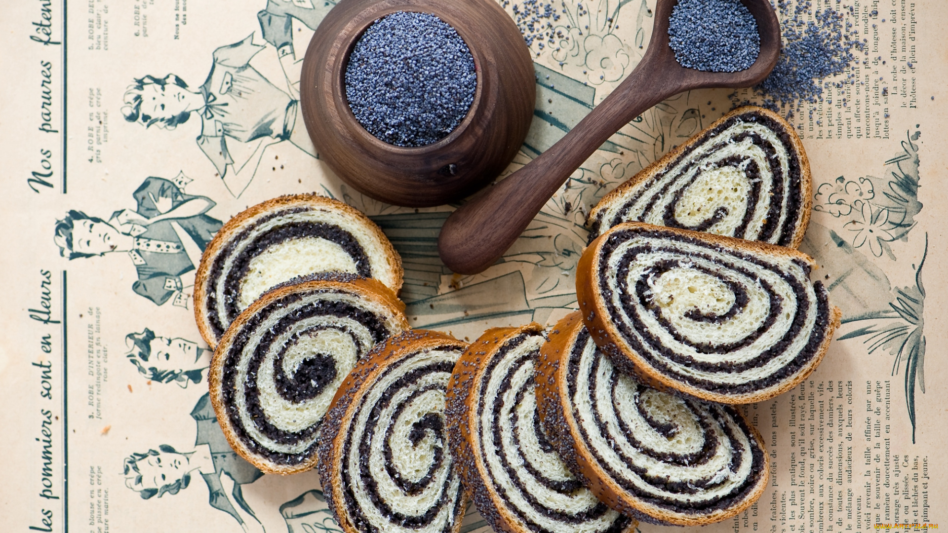 еда, хлеб, , выпечка, мак, булка