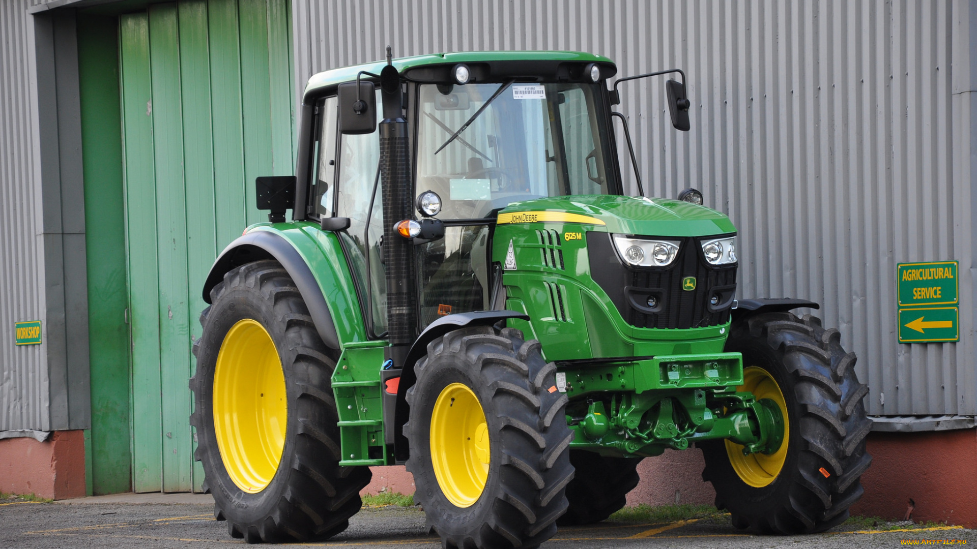 john, deere, 6125m, tractor, техника, тракторы, трактор, колесный, универсальный