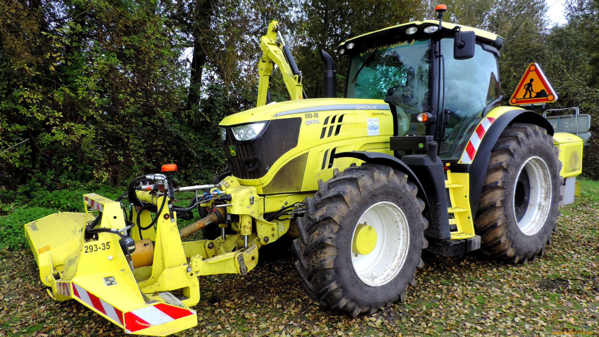 john, deere, 6150r, техника, тракторы, трактор, колесный, универсальный