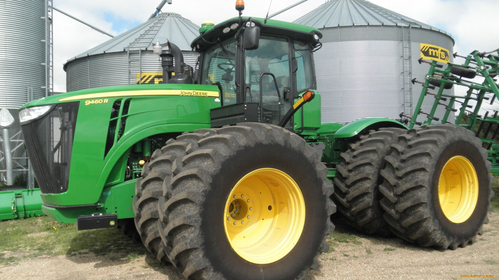 john, deere, 9460r, техника, тракторы, колесный, трактор