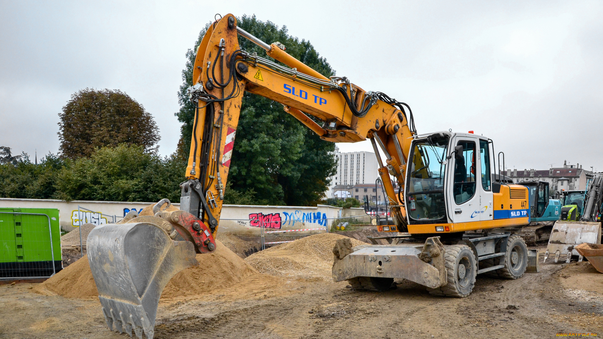 liebherr, a, 904, litronic, техника, экскаваторы, колесный, экскаватор, самоходный