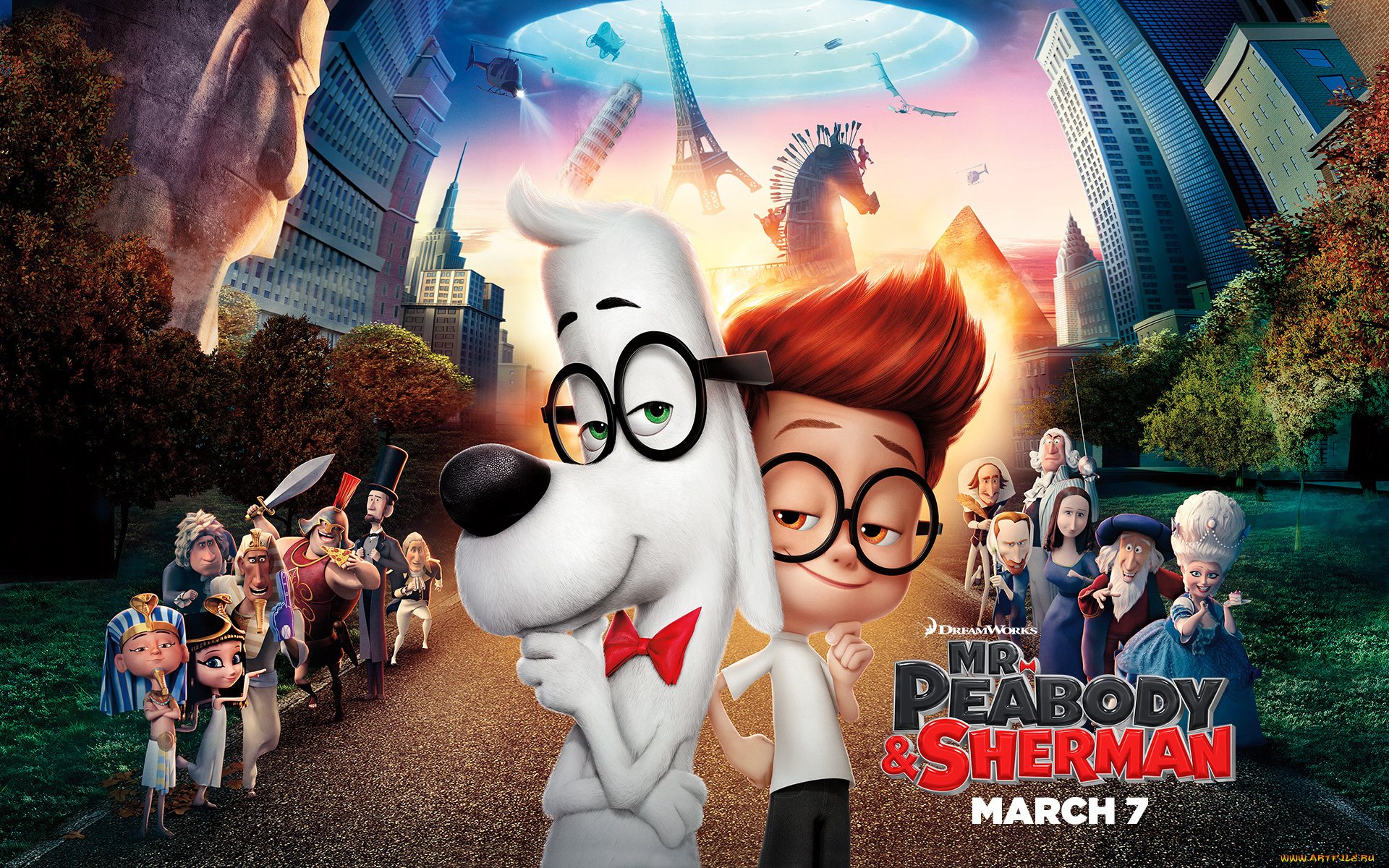mr, , peabody, &, sherman, мультфильмы, приключения, мистера, пибоди, и, шермана
