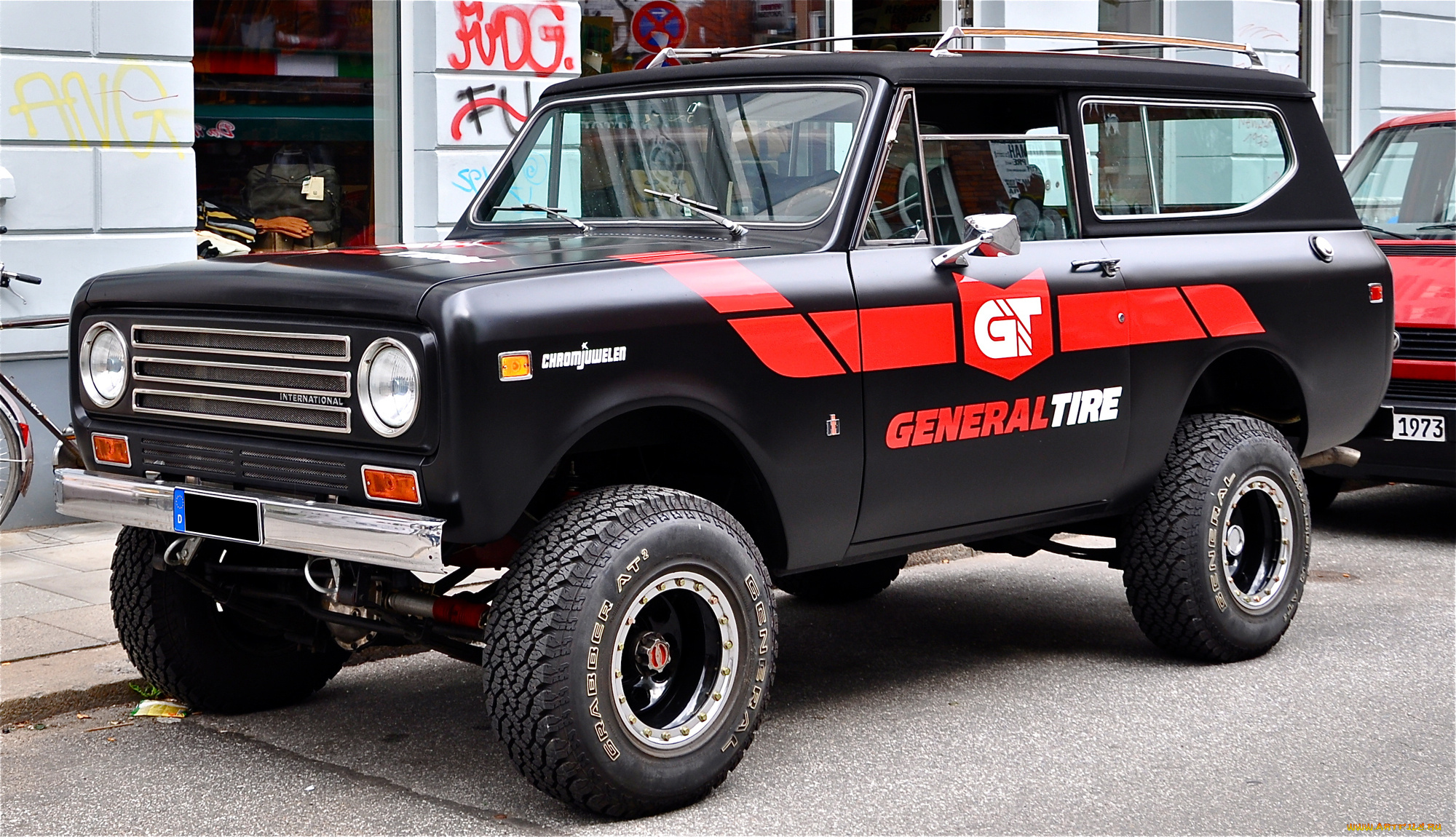 автомобили, выставки, и, уличные, фото, scout, black