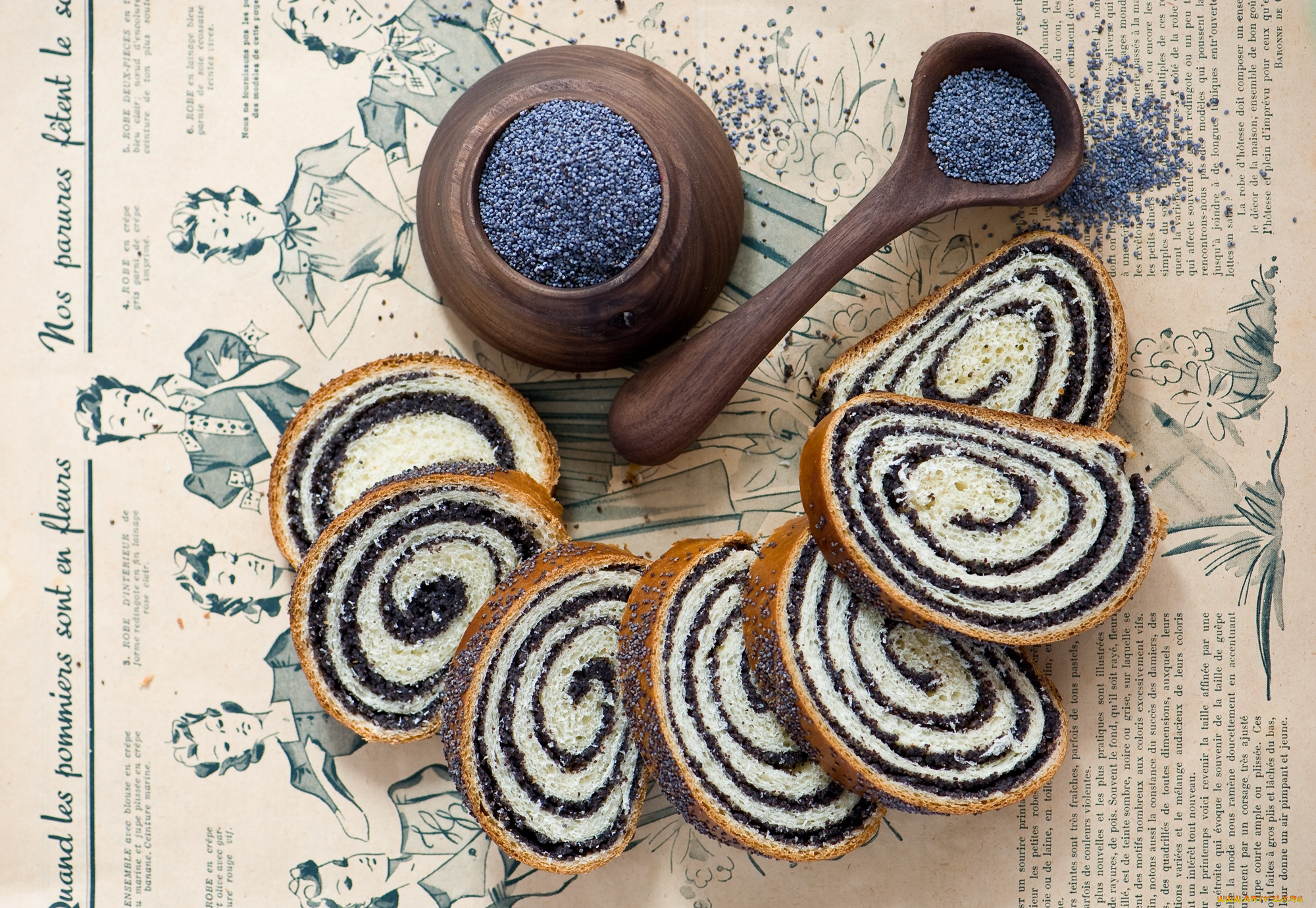 еда, хлеб, , выпечка, мак, булка